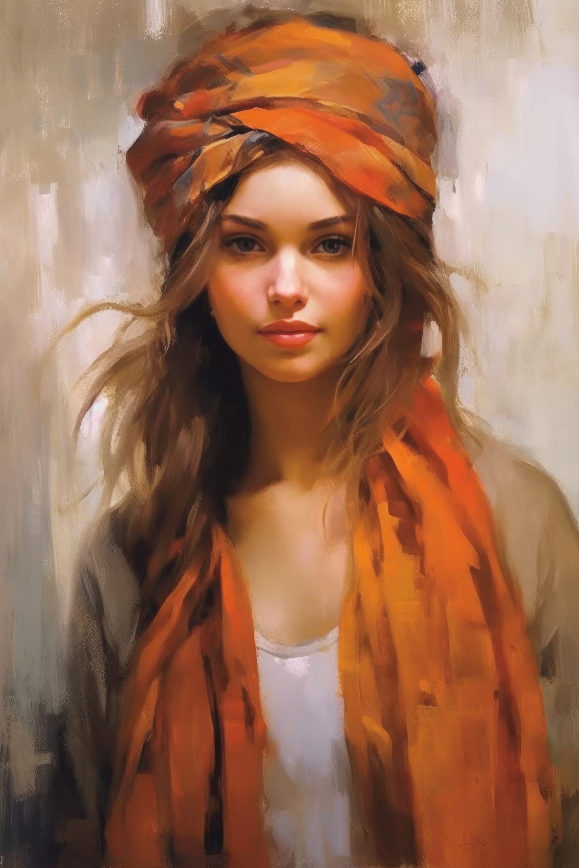 Young woman with scarf free profile picture