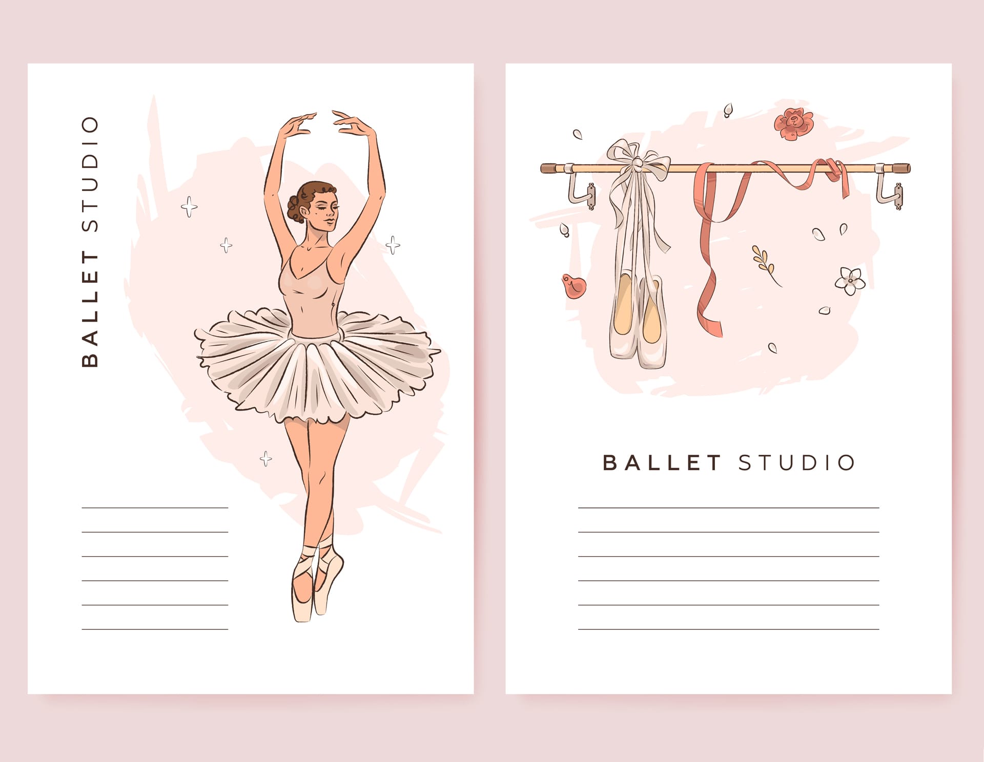 Ballet clipart ballet school poster template