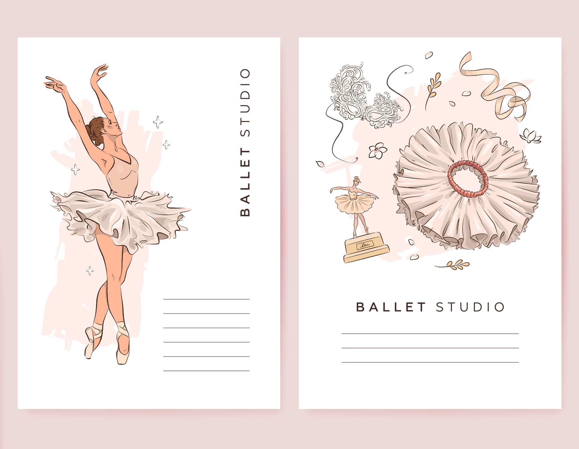 Ballet school poster template image ballet clipart