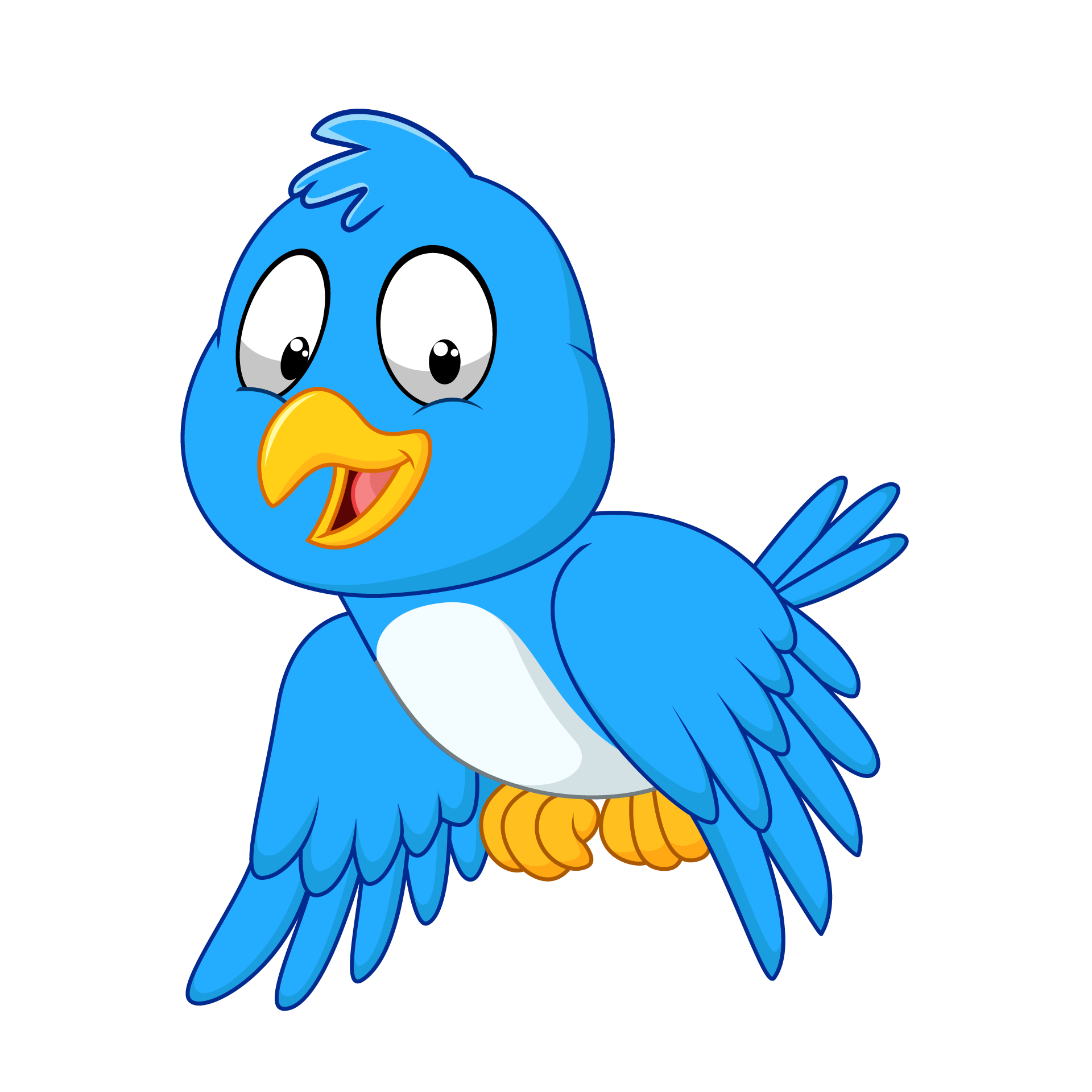 Cartoon blue bird collection nice image