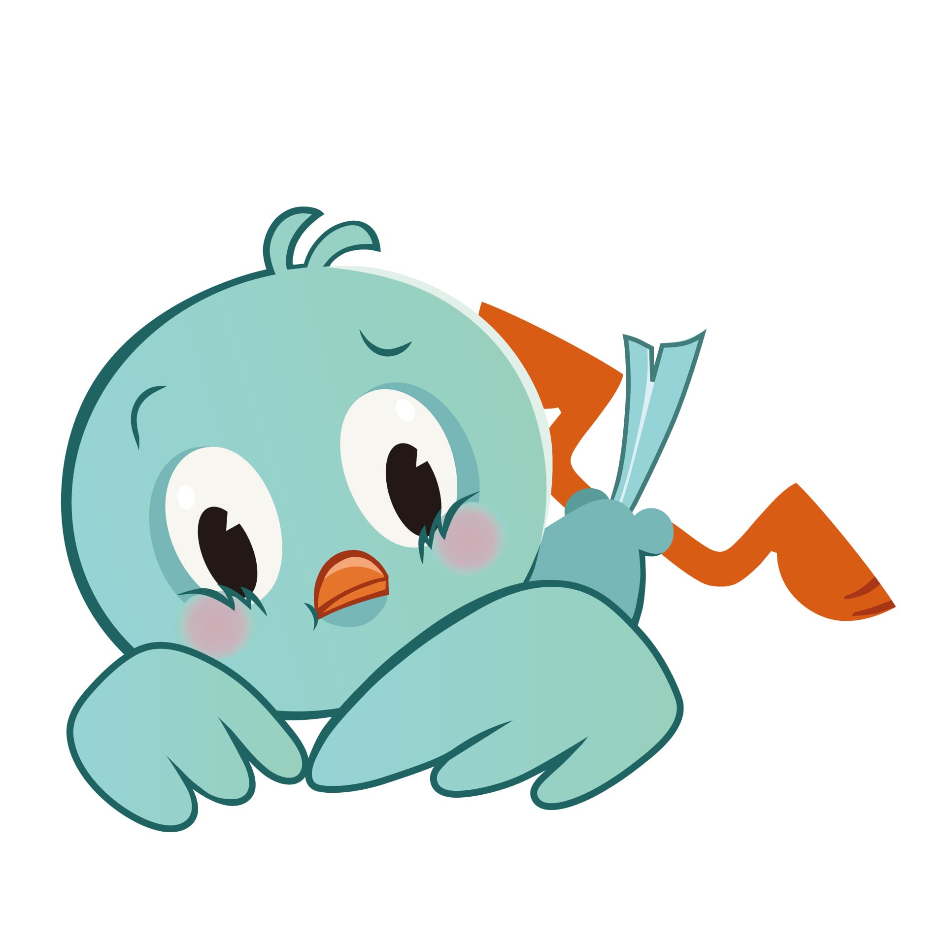 Character sheet cute little cartoon bird nice image
