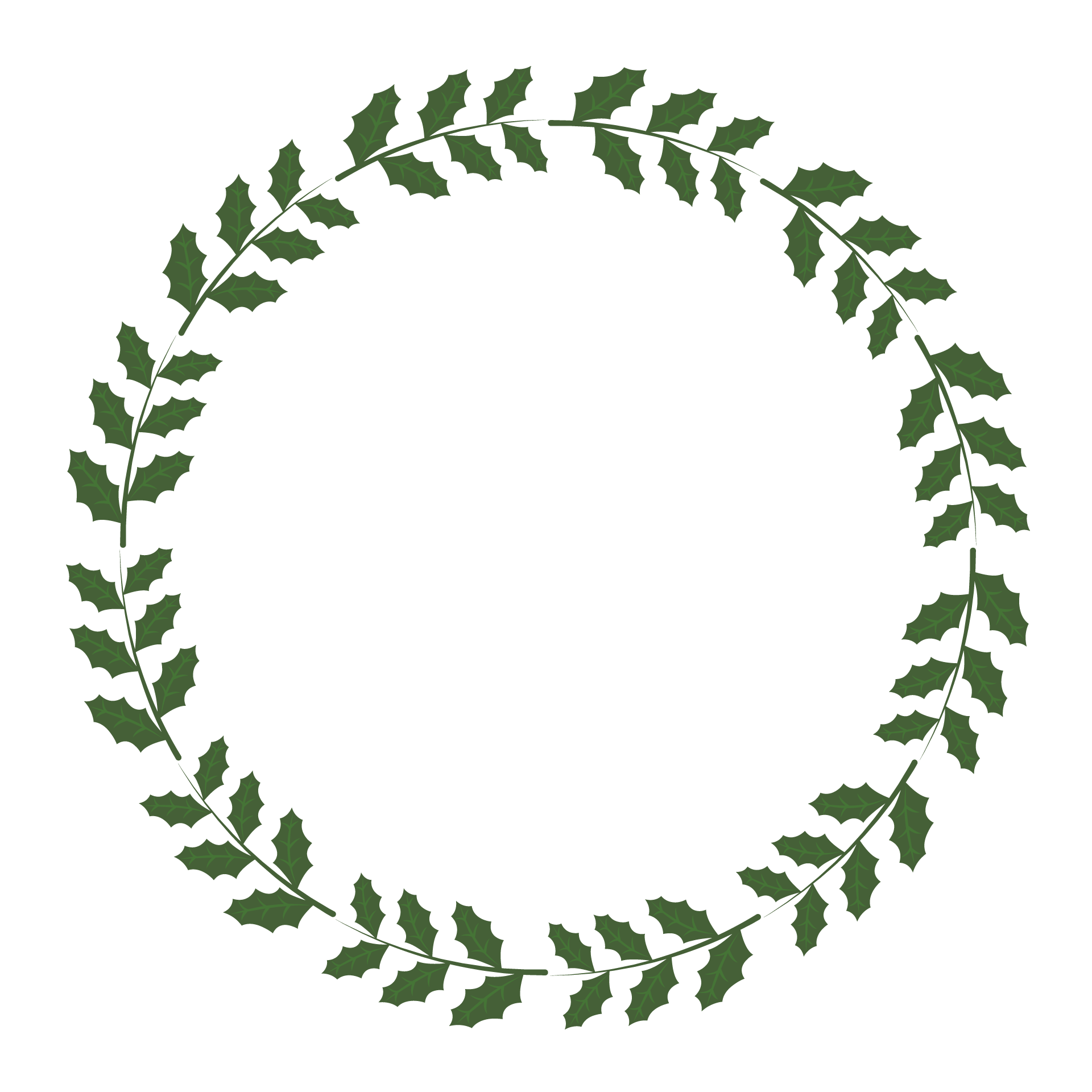 Christmas ornament wreath set nice image christmas border clipart