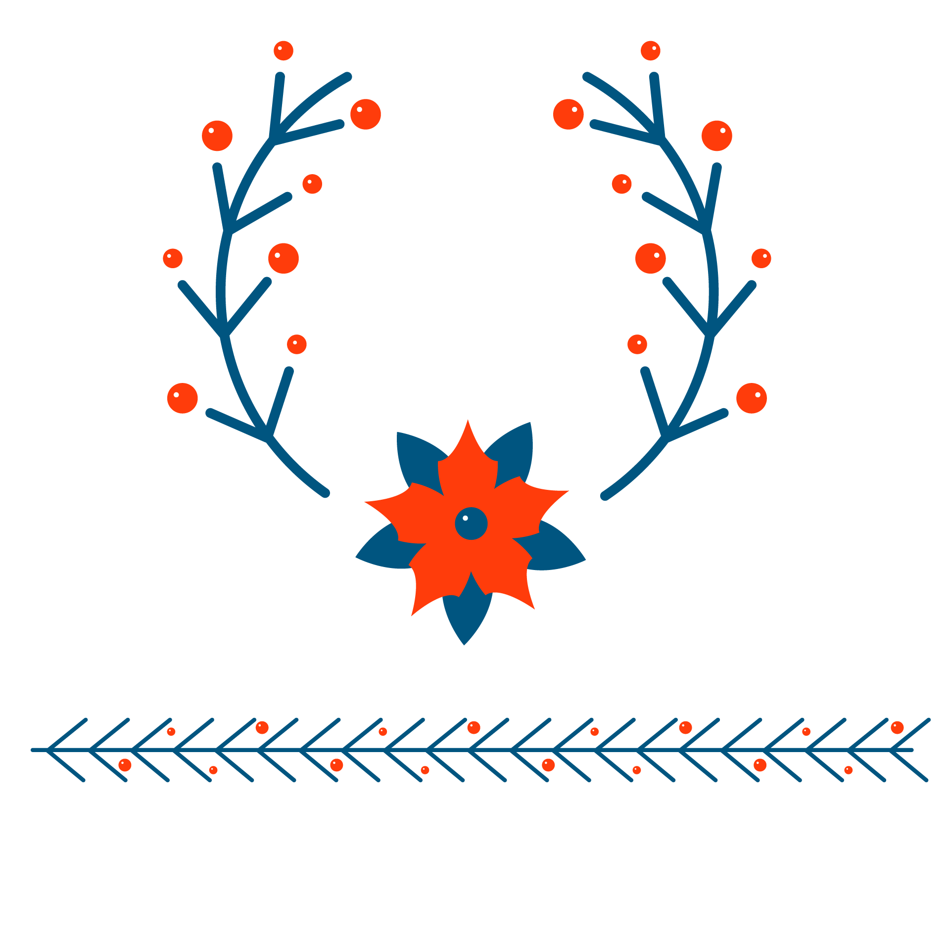 Hand drawn christmas decoration collection picture