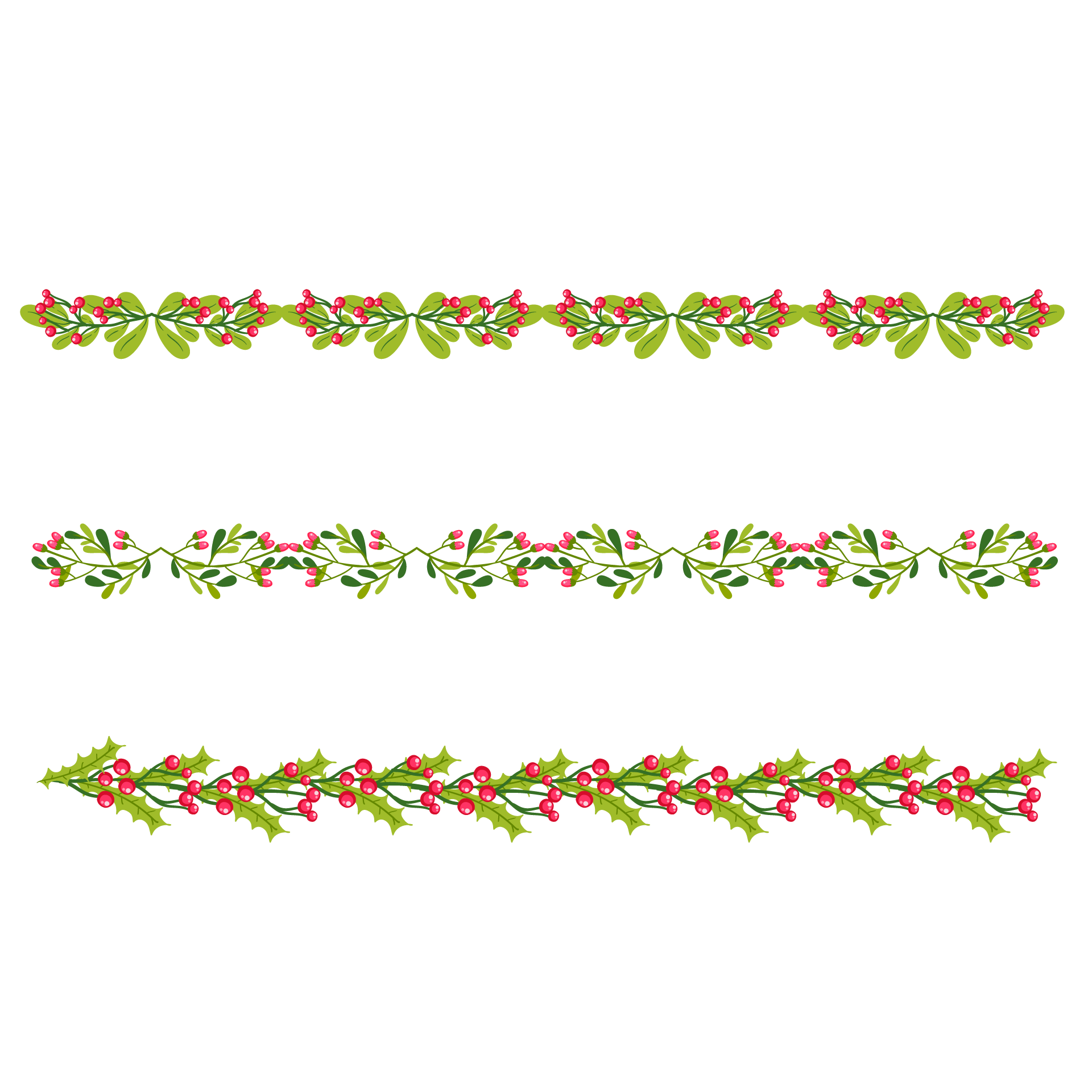 Hand drawn christmas frames borders image