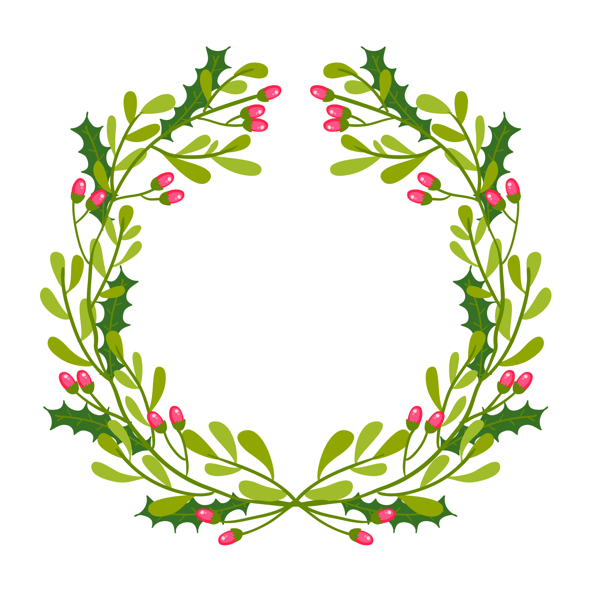 Hand drawn christmas frames borders picture