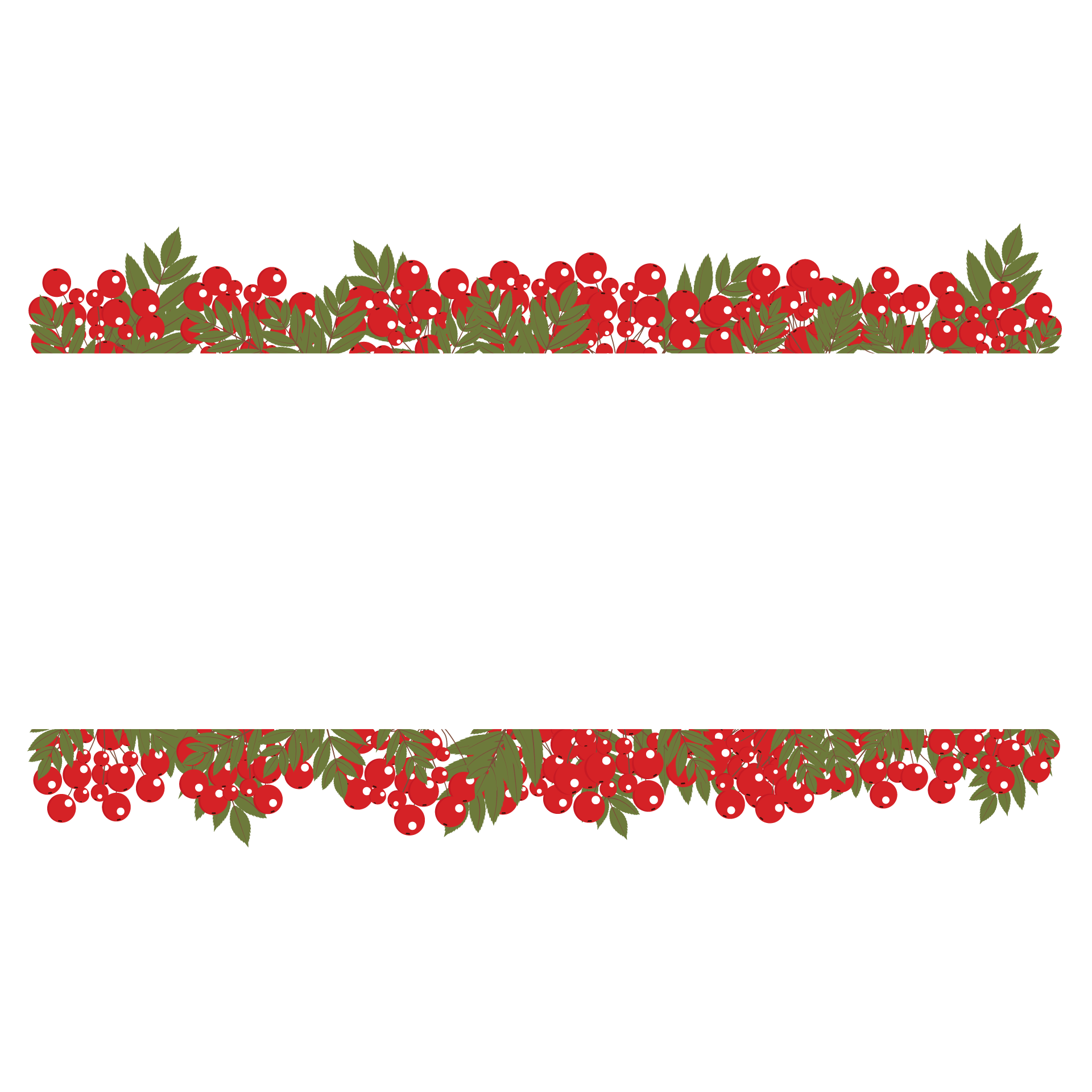 Xmas frame made branches rowan leaves