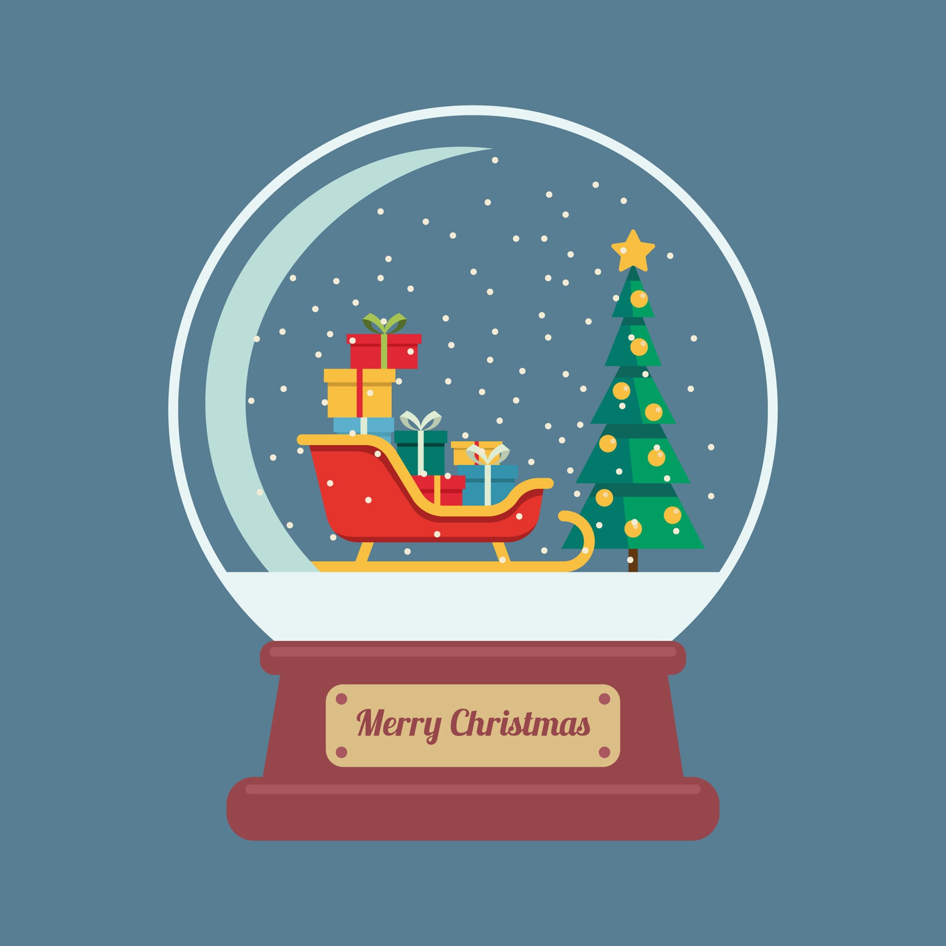 Christmas decorations clipart snowball background