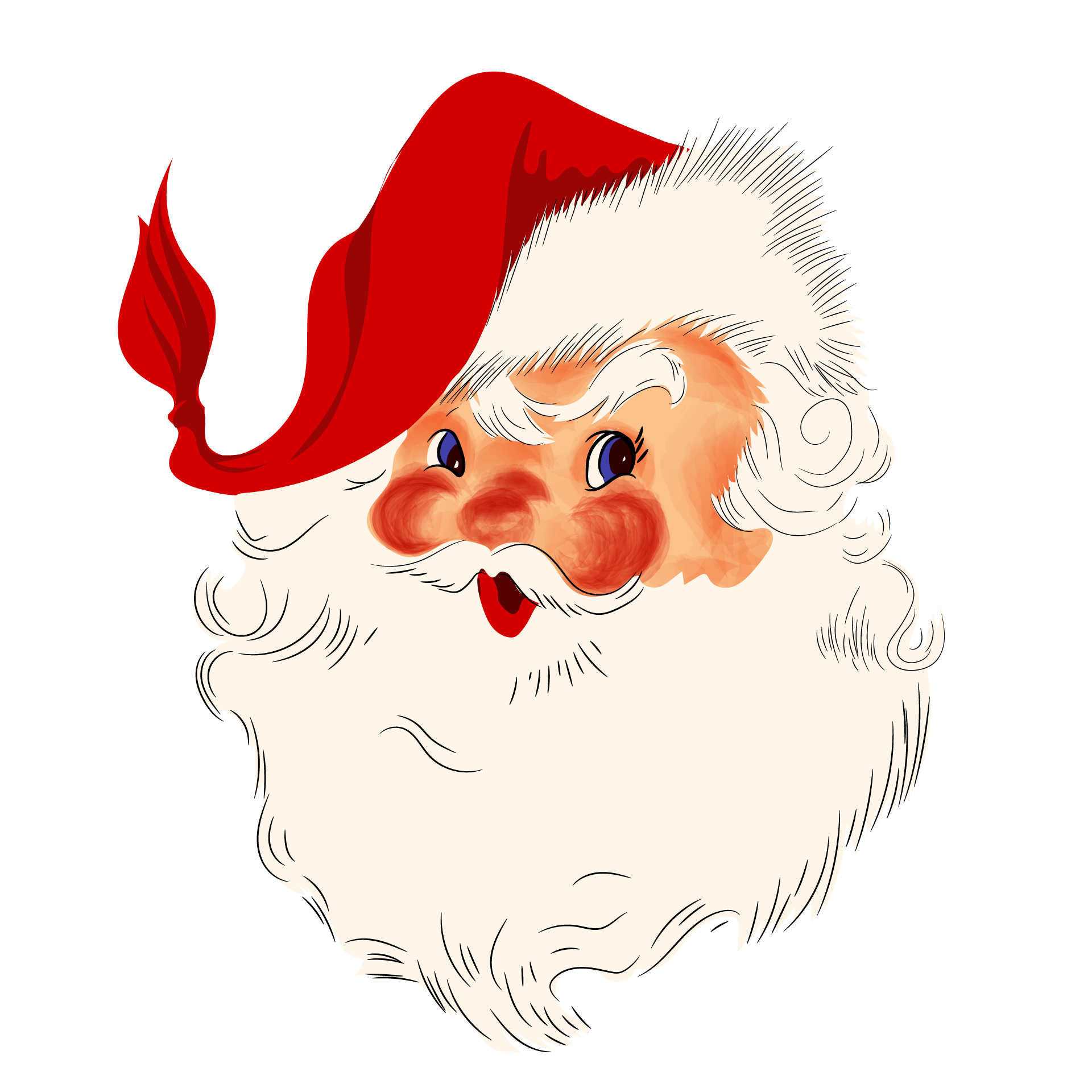 Christmas cute santa claus cartoon excellent image