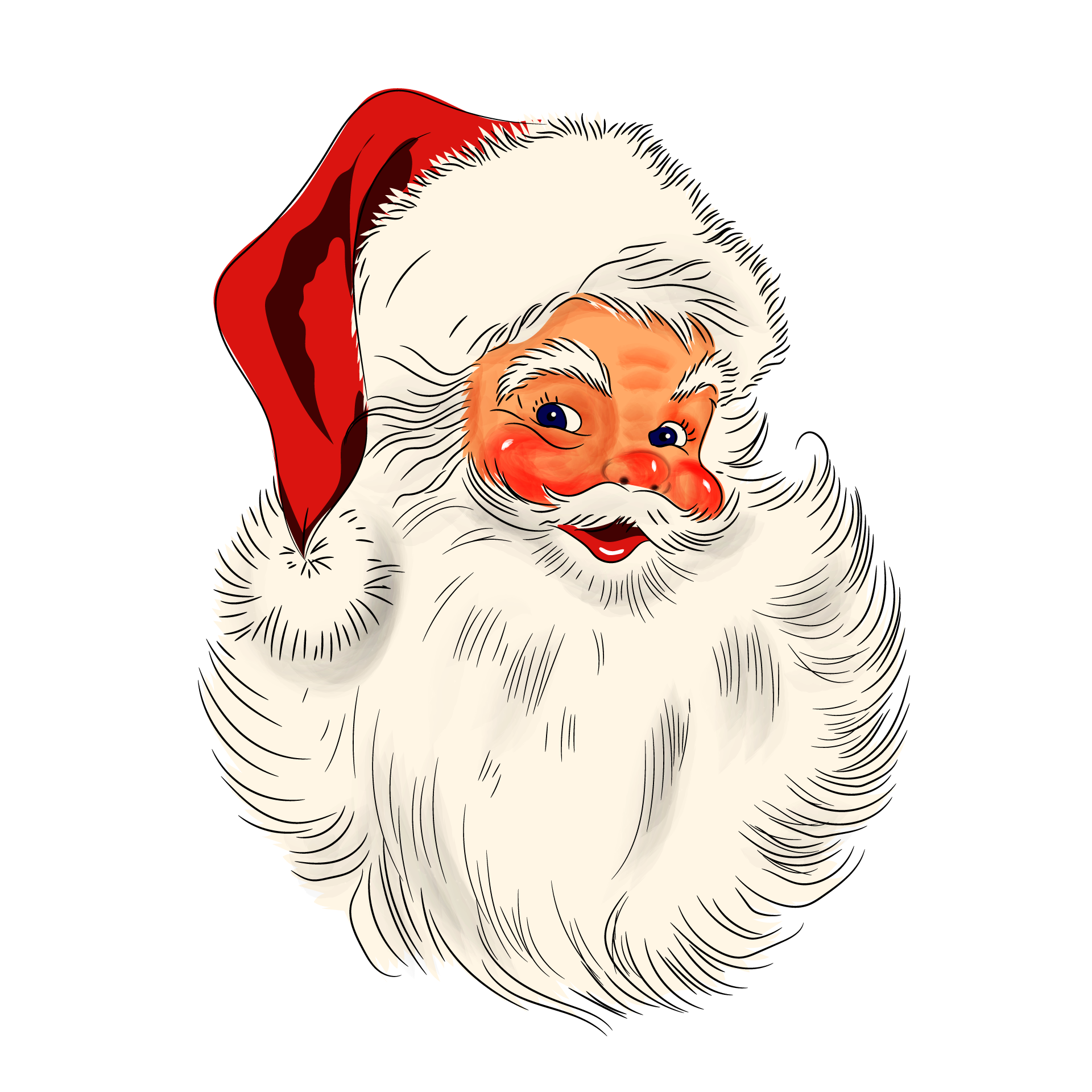 Christmas cute santa claus cartoon image