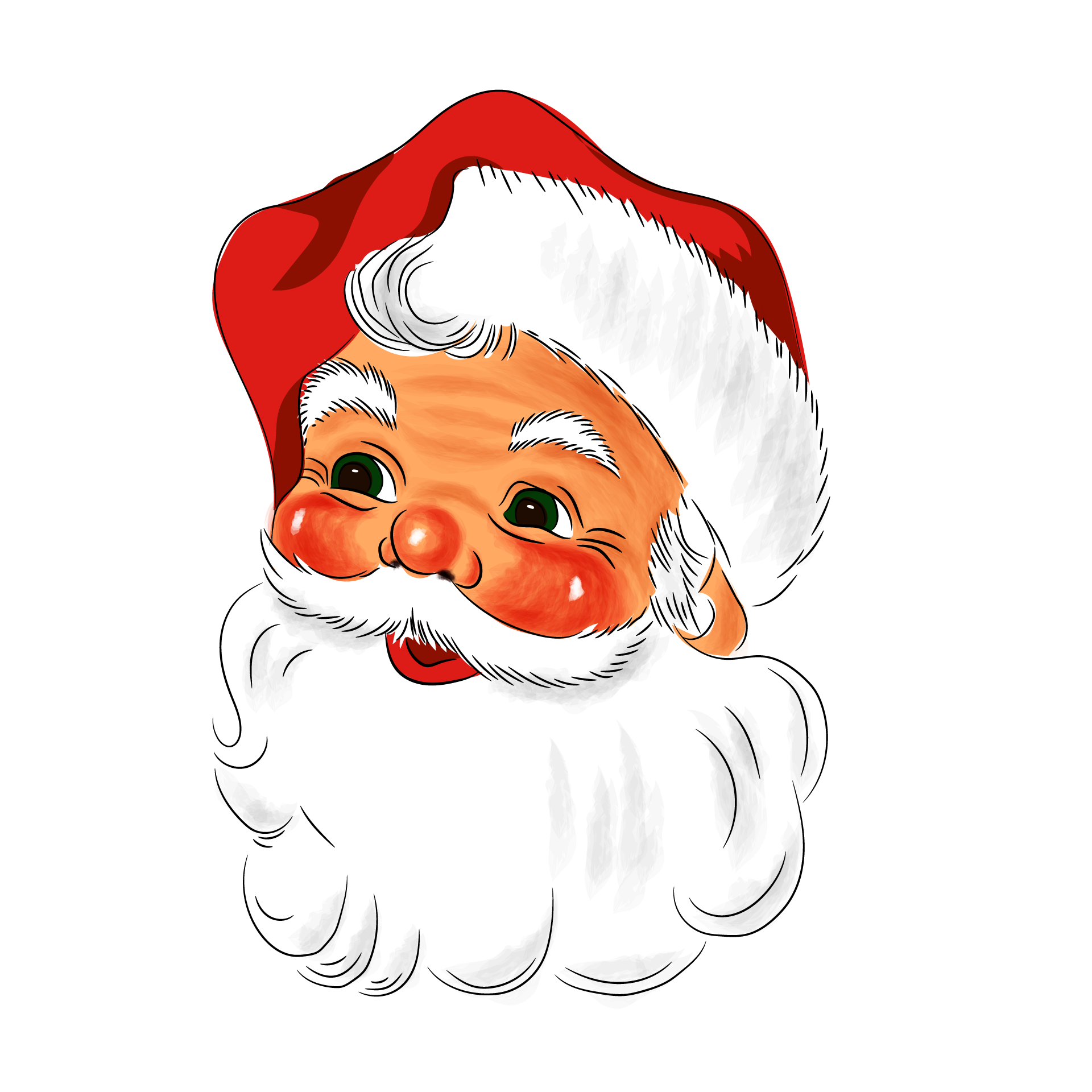 Christmas cute santa claus cartoon picture