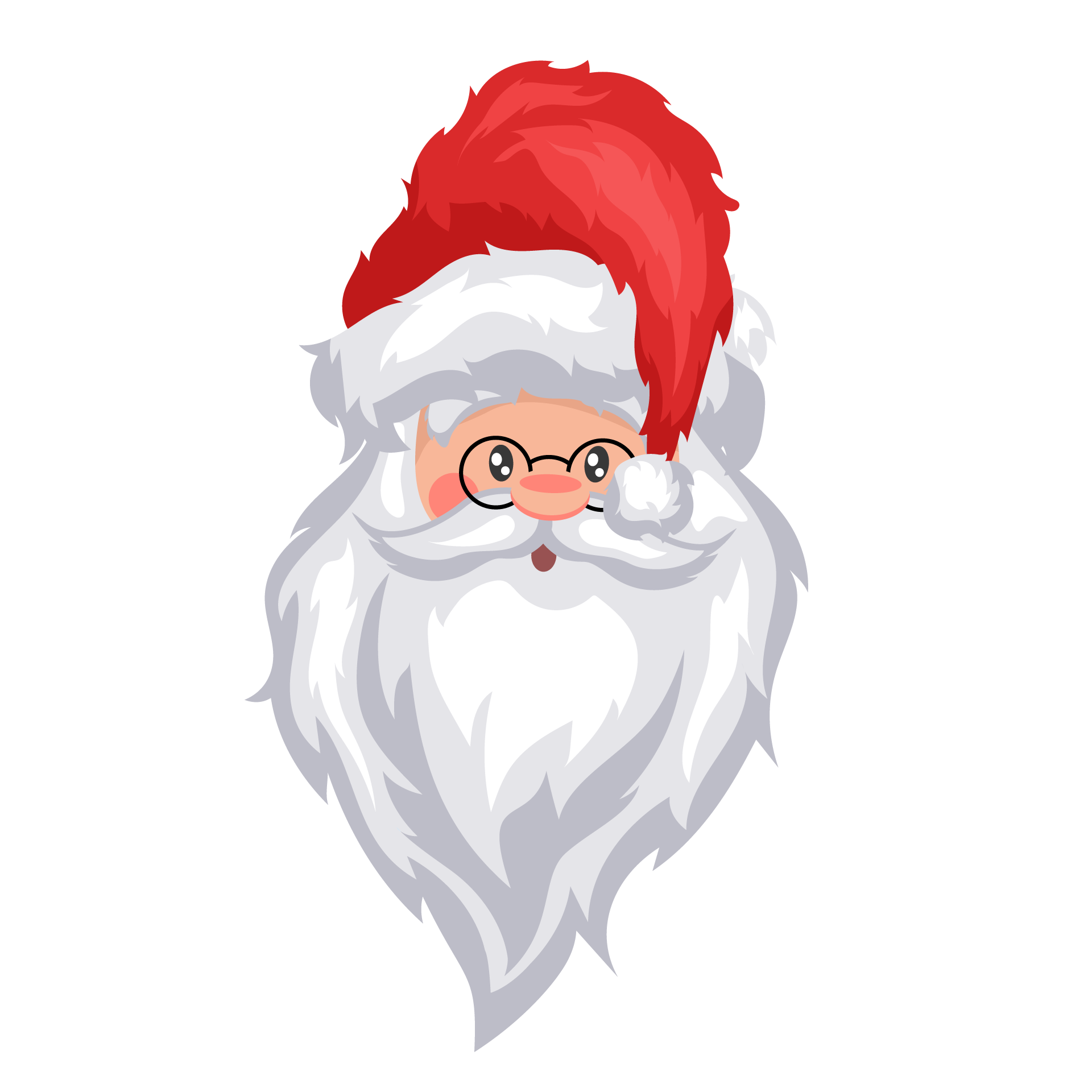 Christmas cute santa claus cartoon png