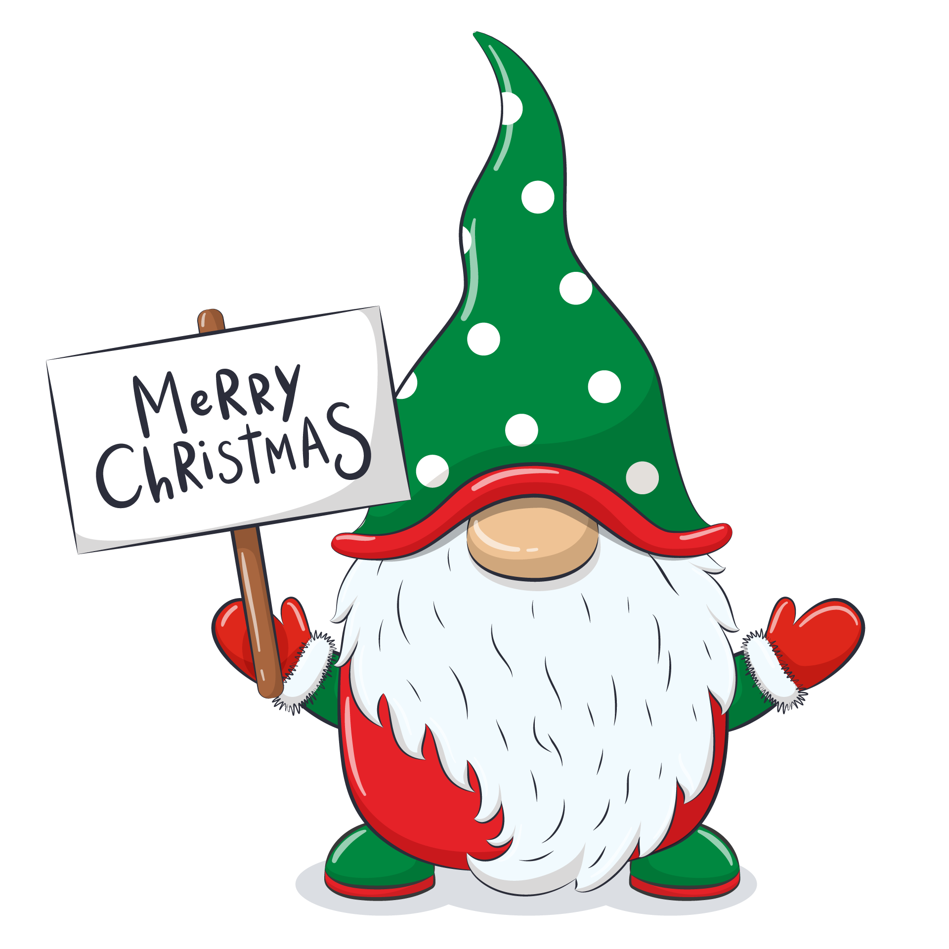 Cute gnome with christmas gift excellent picture