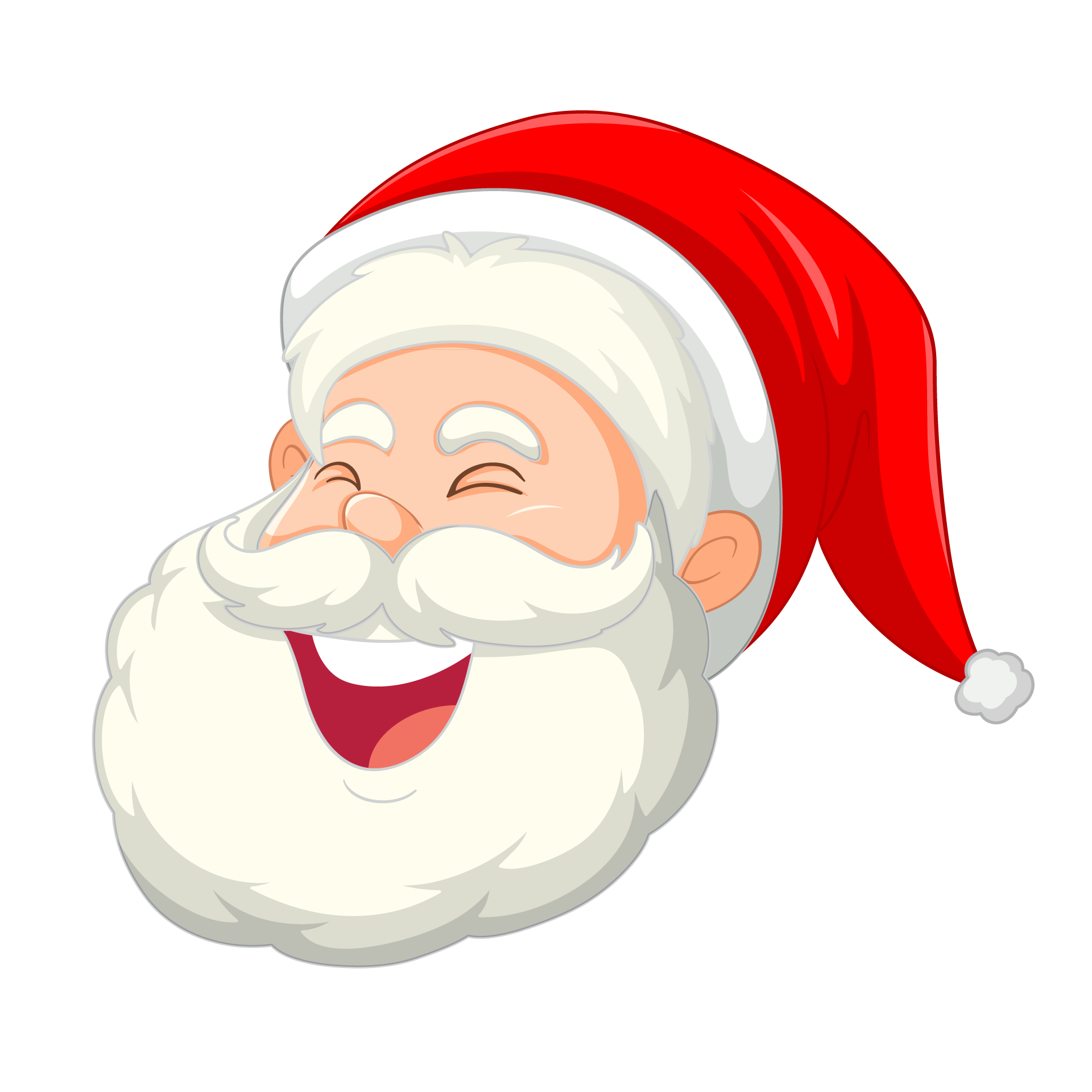 Santa claus facial expression excellent picture