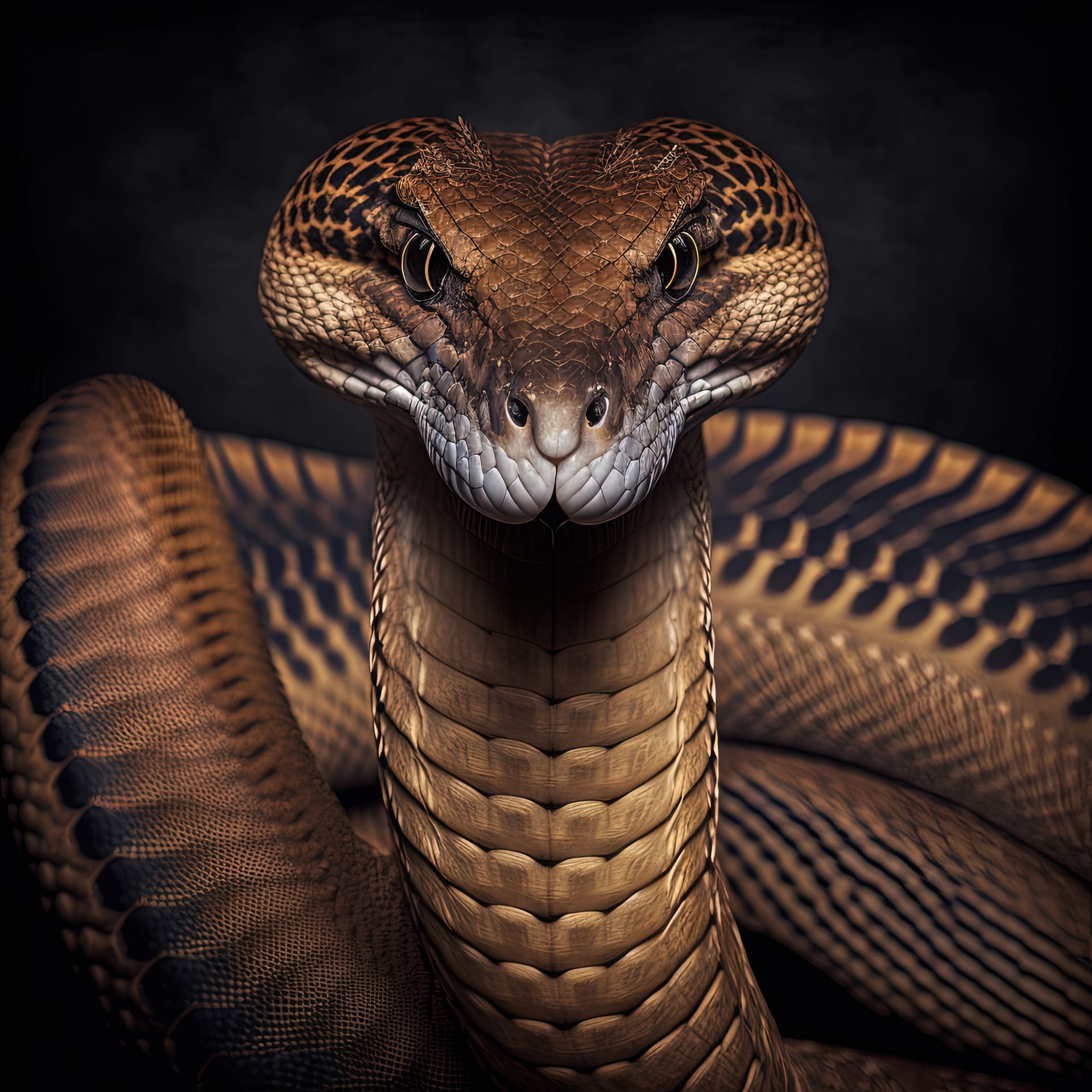 Snake portrait studio ultra realistic excellent image