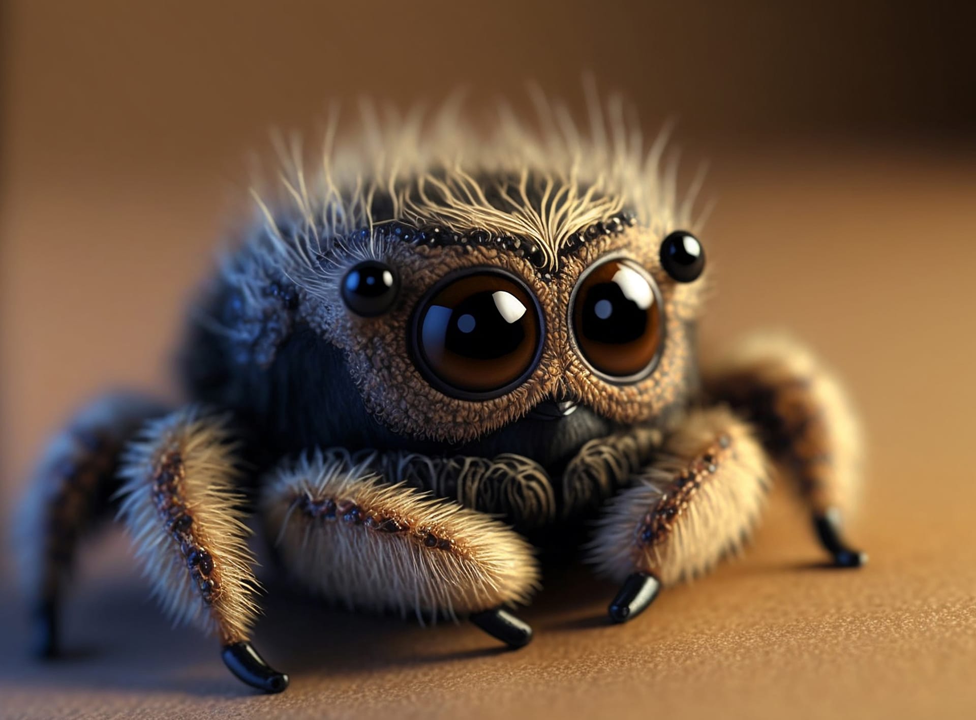 Tiny cute adorable spider animal photo