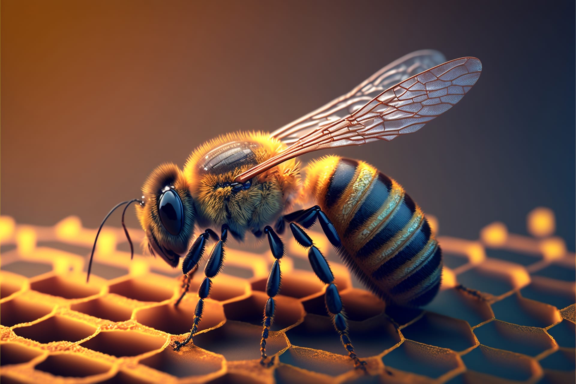 Bee picture bee honeycombs image