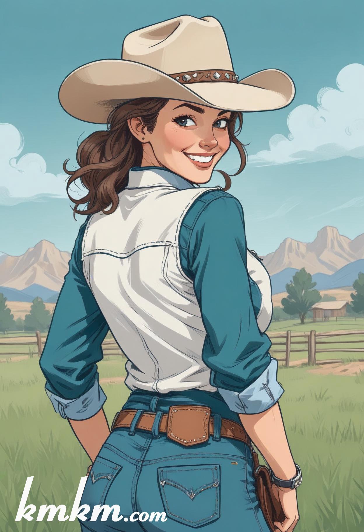 Cartoon cowgirl images 10