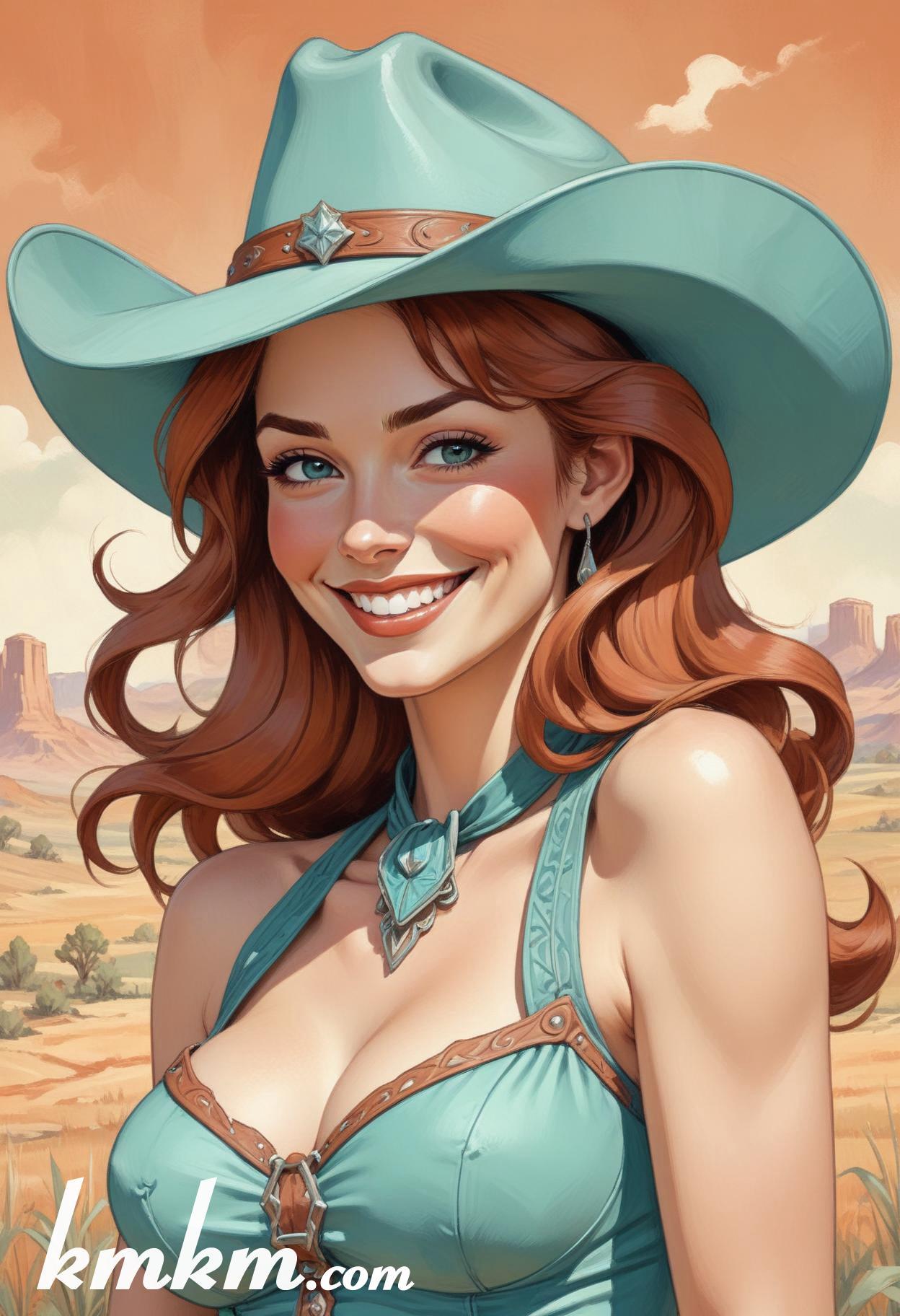 Cowgirl cartoon 12