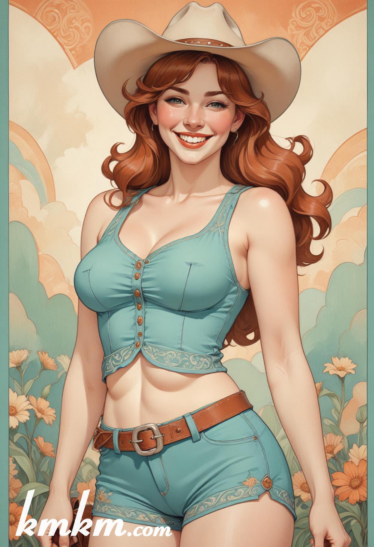 Cowgirl cartoon 16
