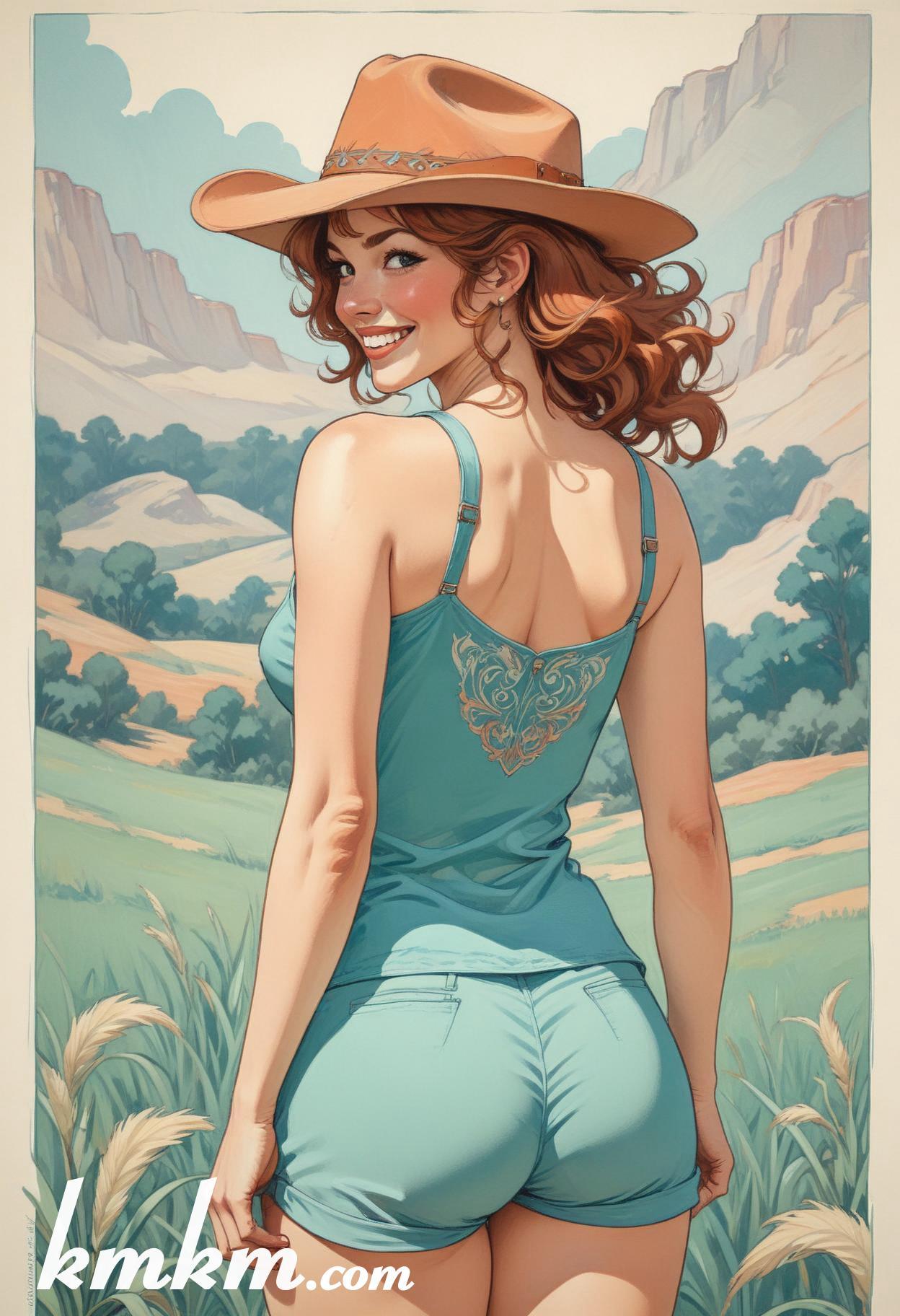 Cowgirl cartoon 19