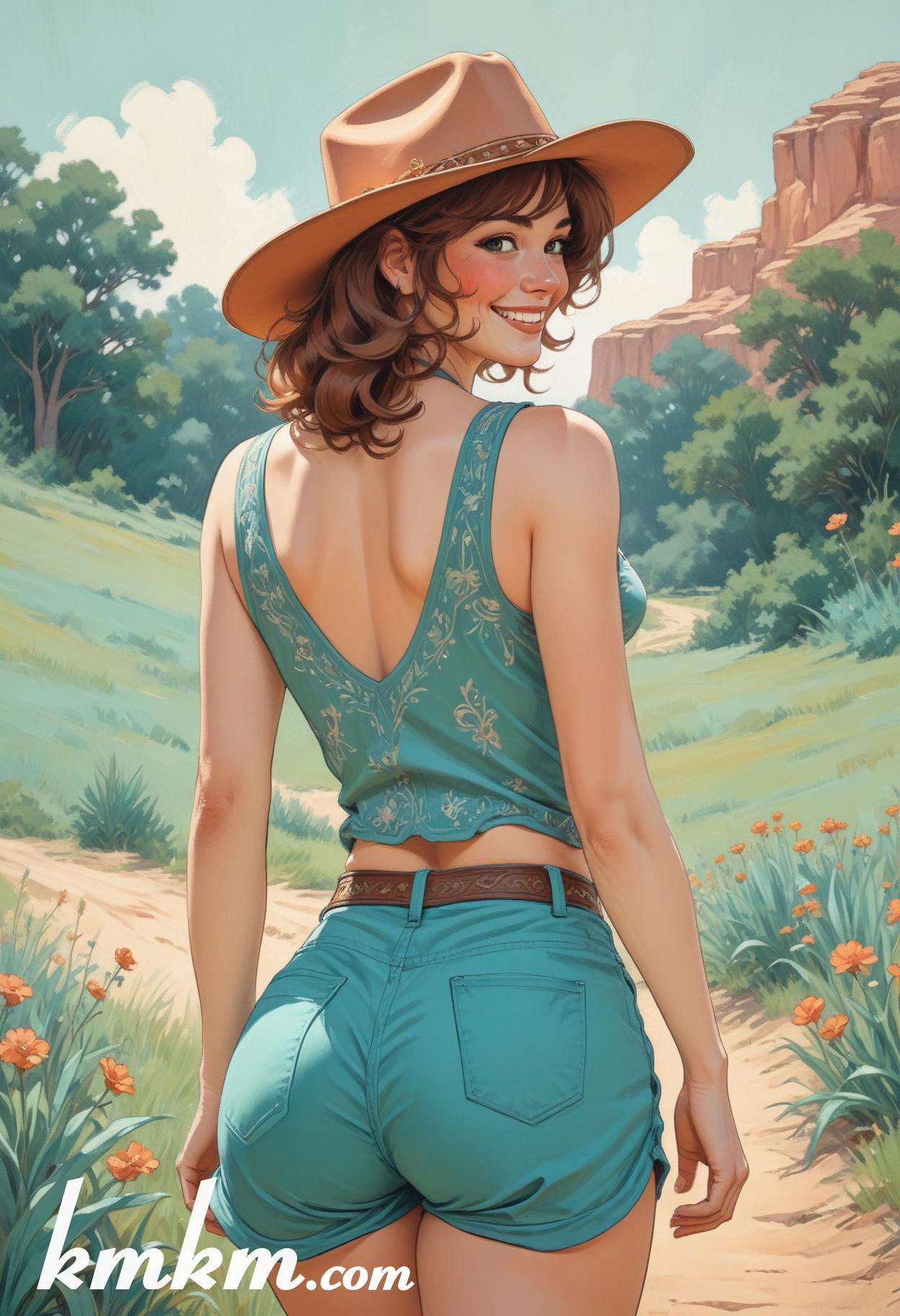 Cowgirl cartoon 20