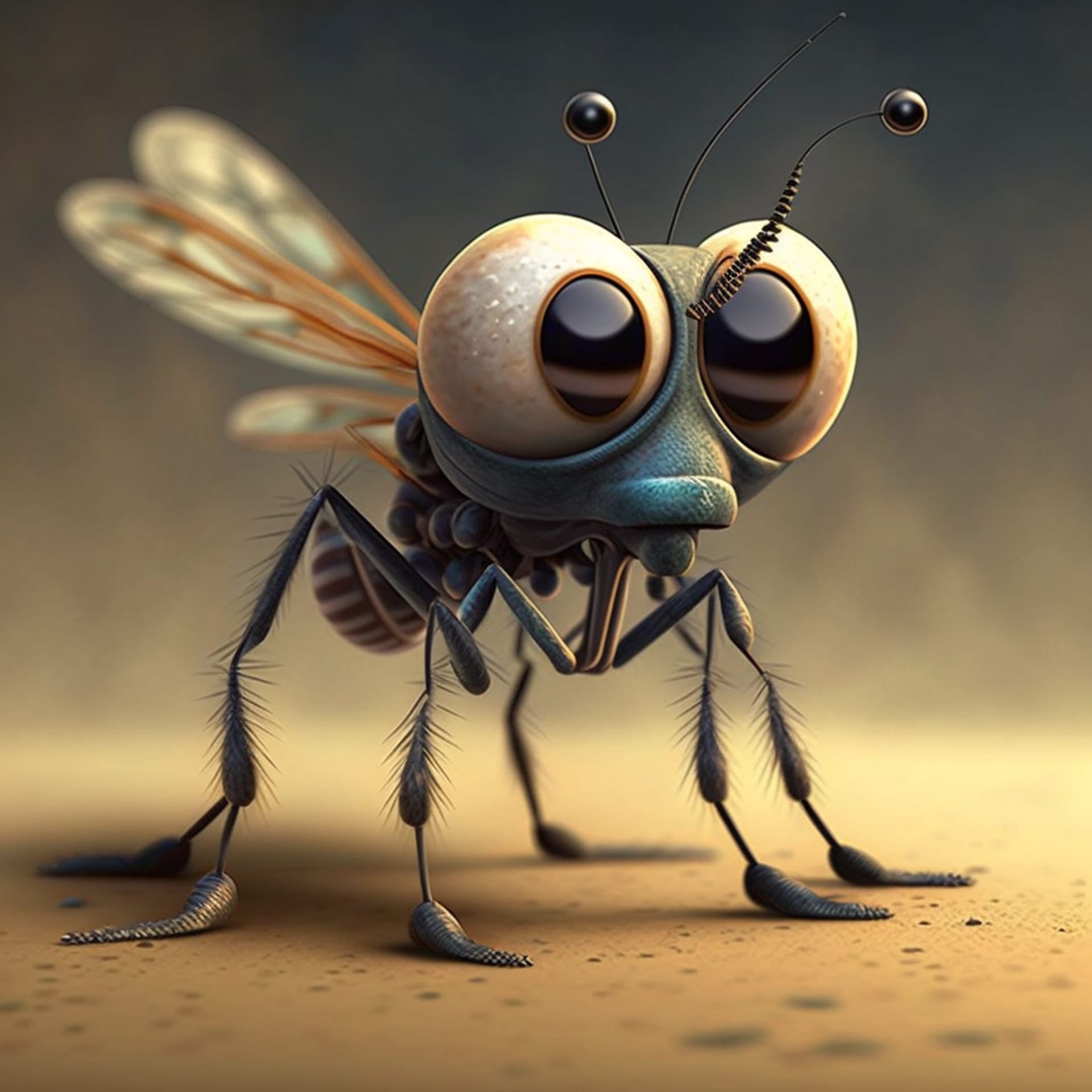 Cute mosquito character image cute animal pictures