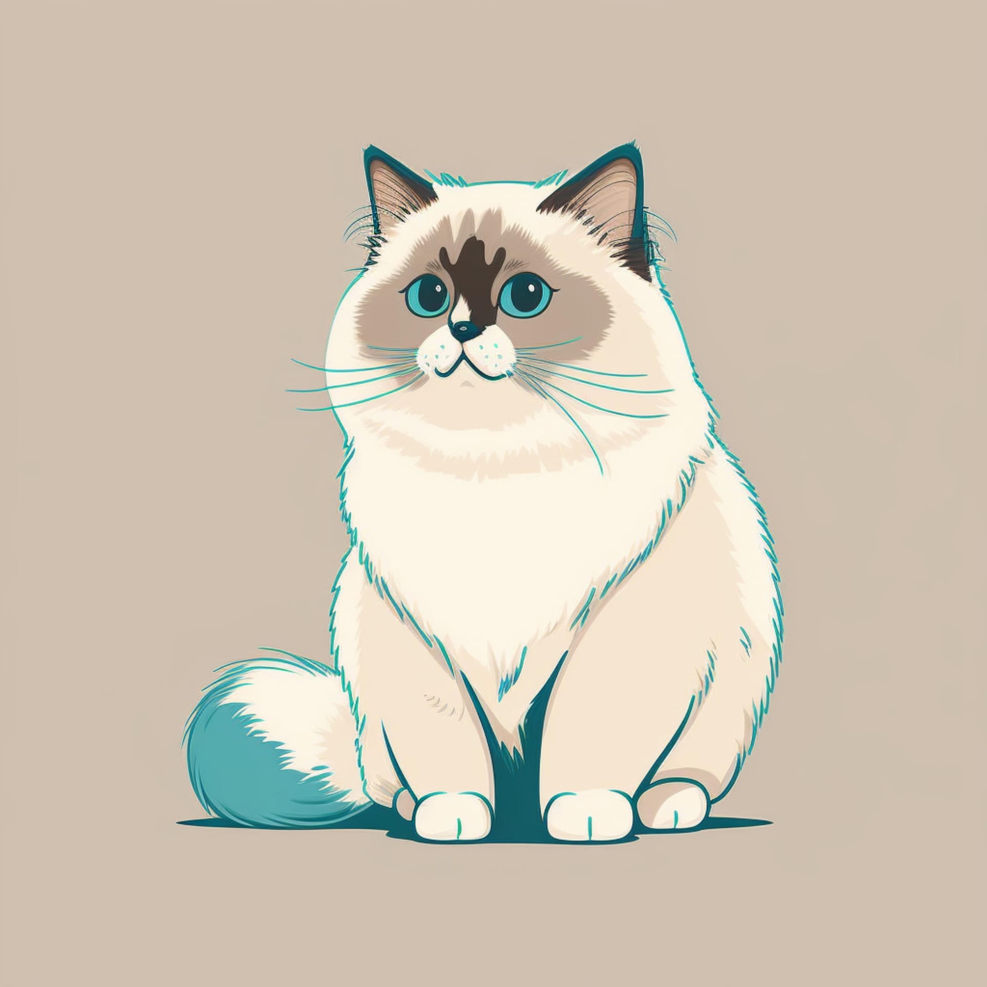 Cat cartoon icon illustration captivating image cute cat pictures