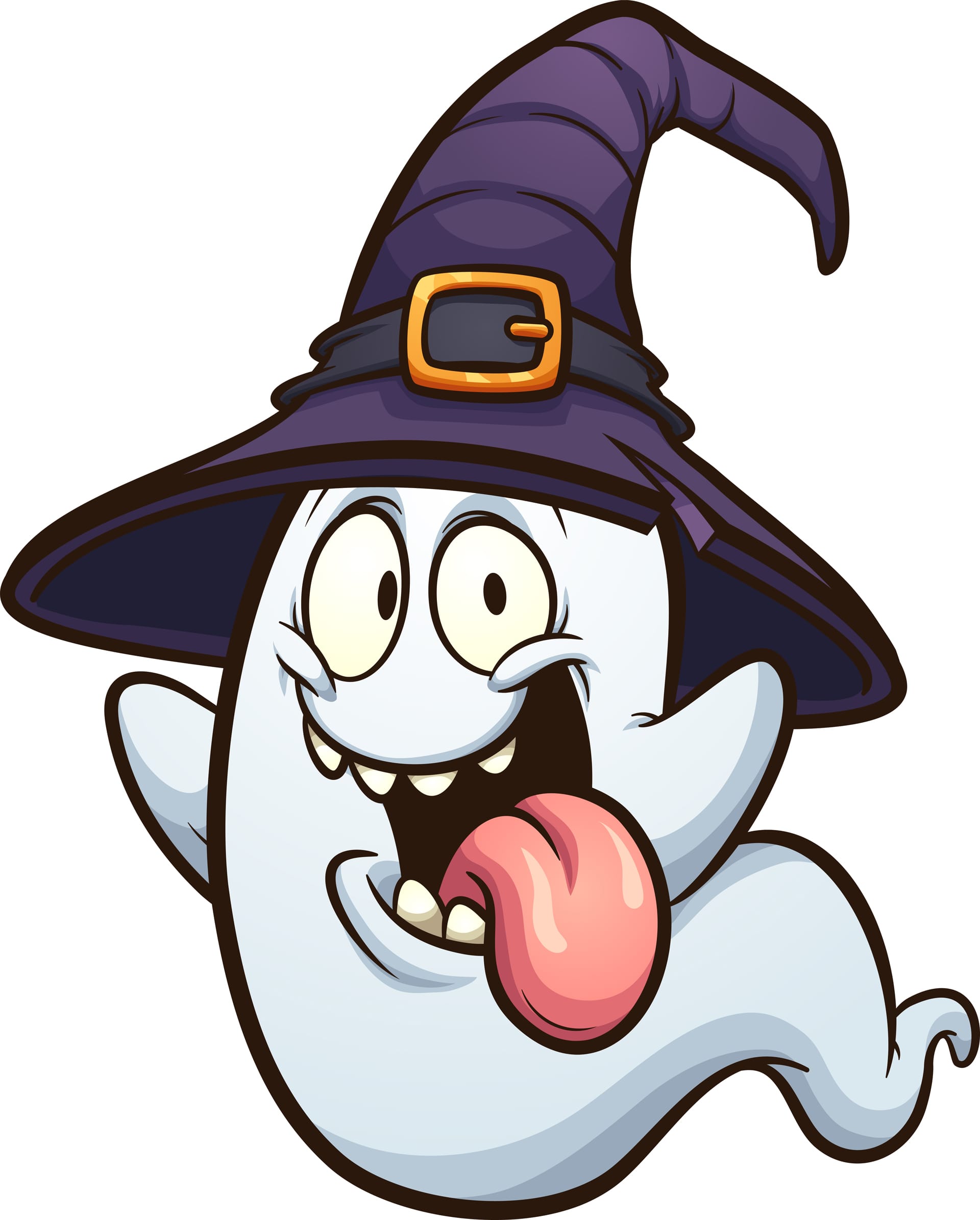 Cute halloween pictures ghost witch hat