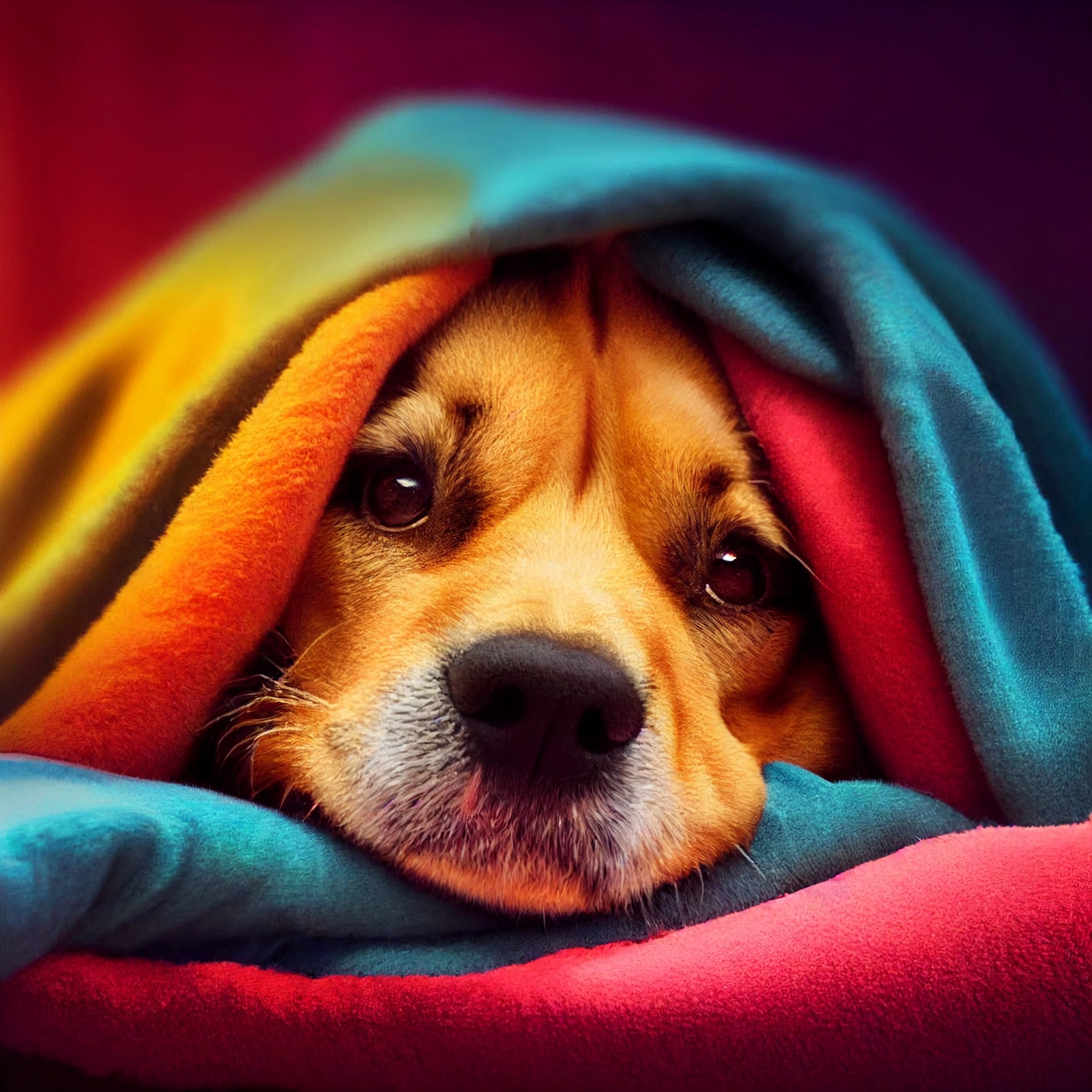 Dog images dog bed covered blankets