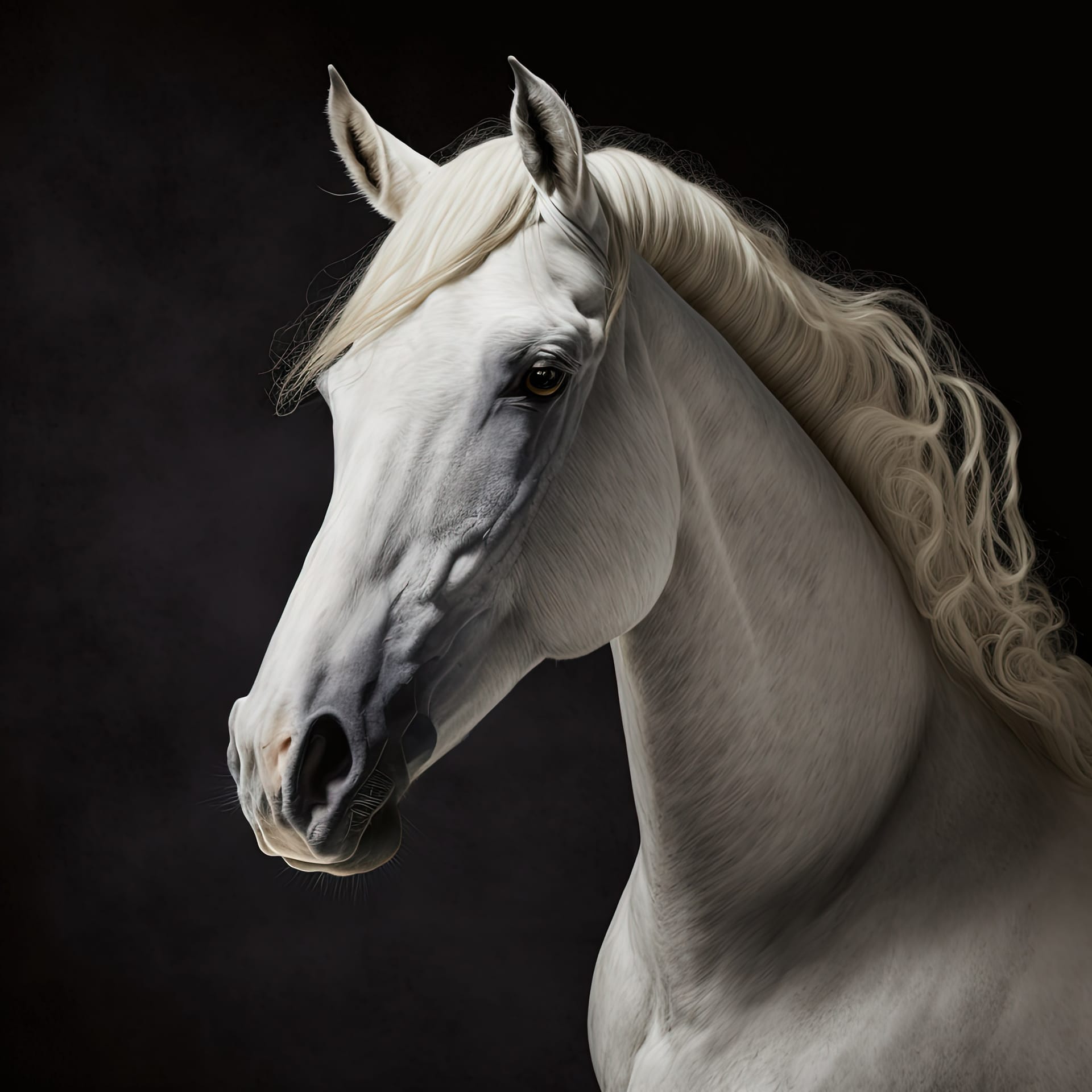 Beautiful majestic horse image ultra realistic