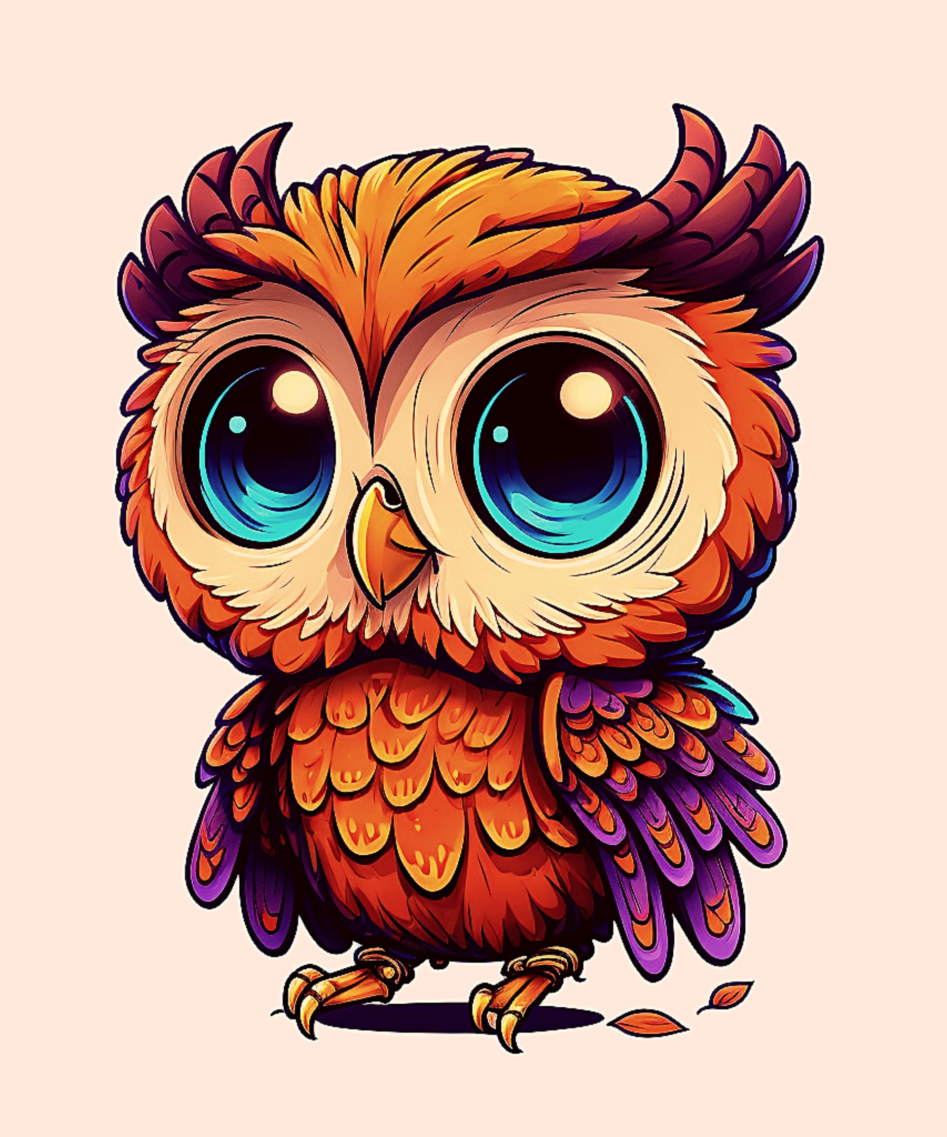 Baby owl luminous image owl picture