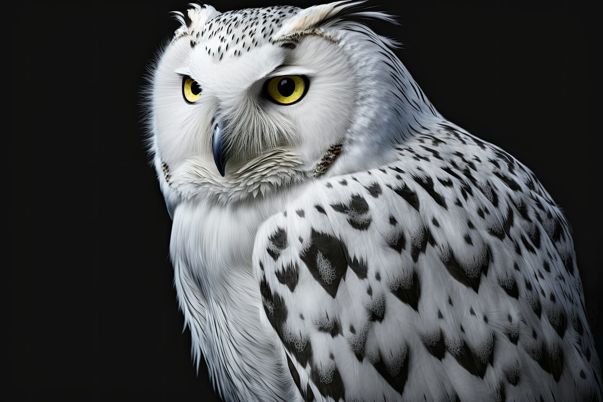 Owl black background closeup owl portrait animal closeup animal portrait