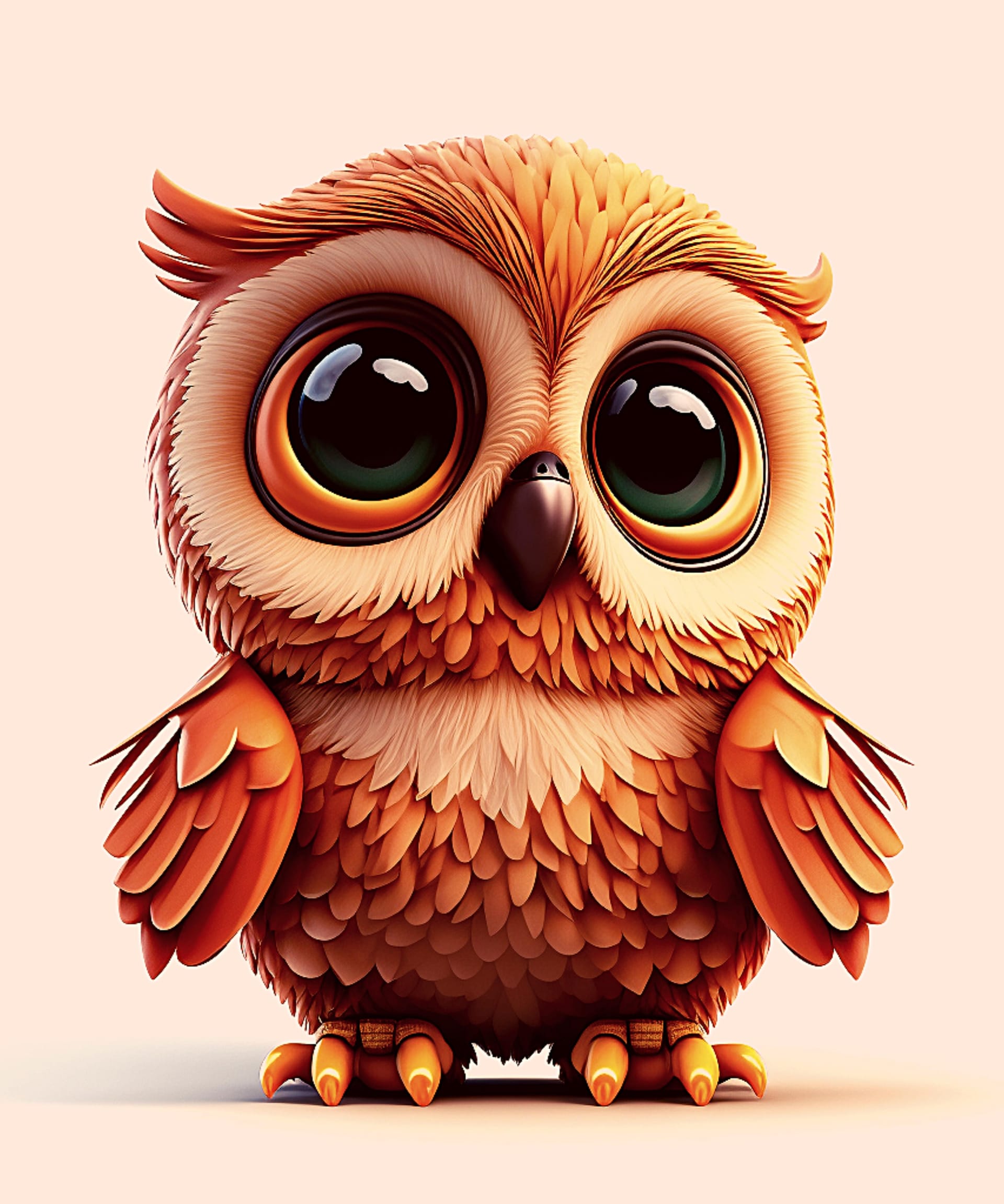 Owl picture baby owl bright image