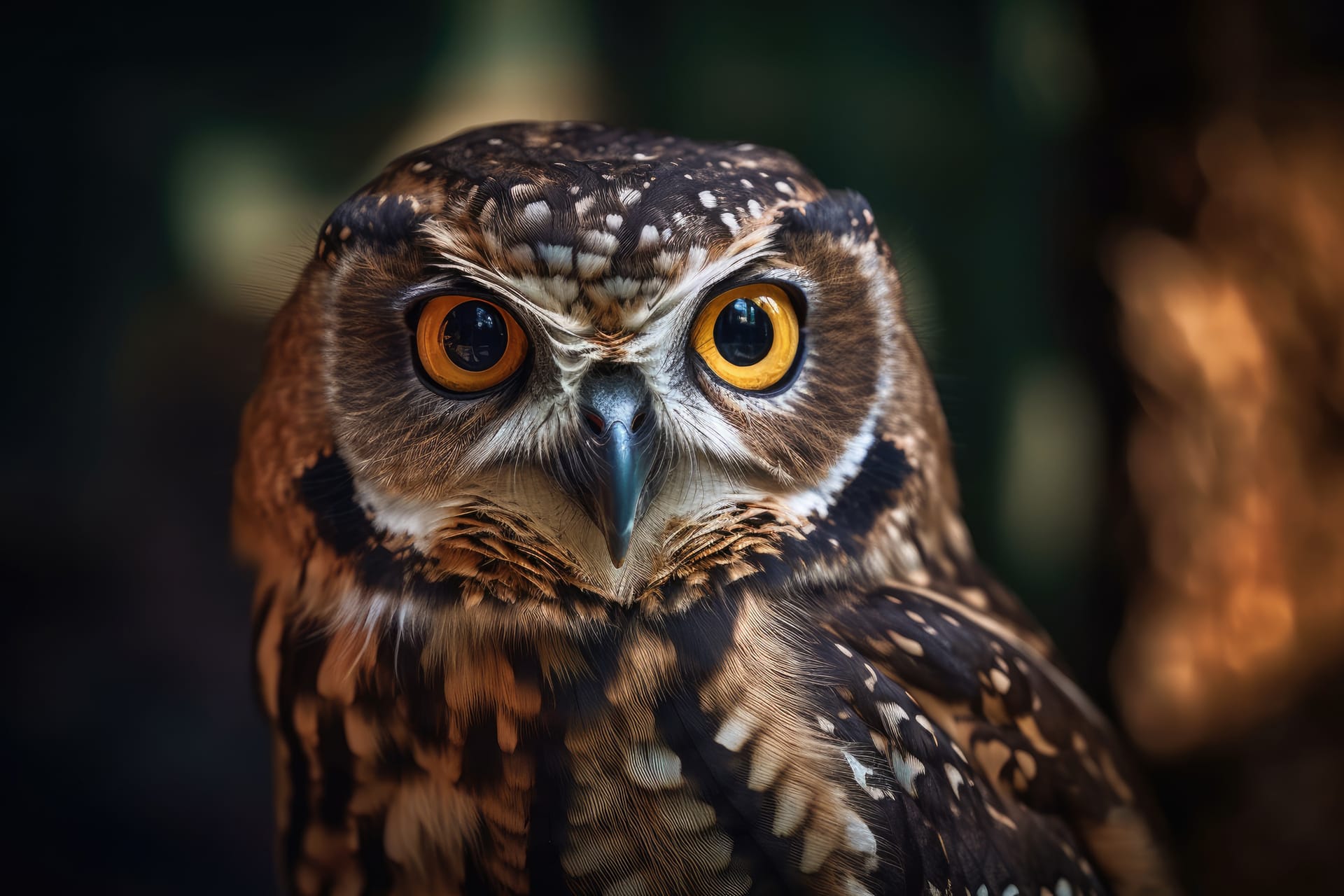 Owl picture boobock owl portrait