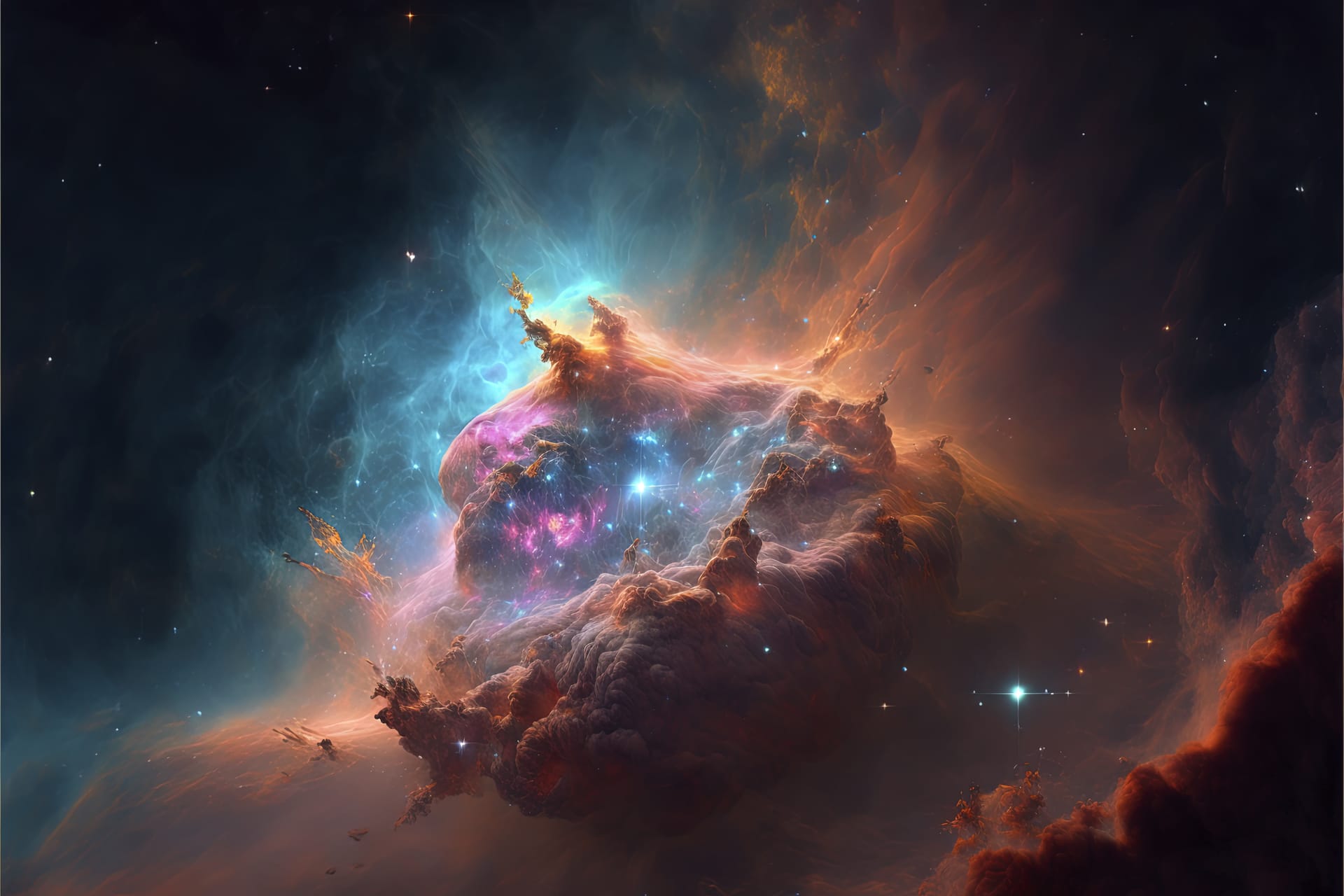 Night sky space nebula galaxies space
