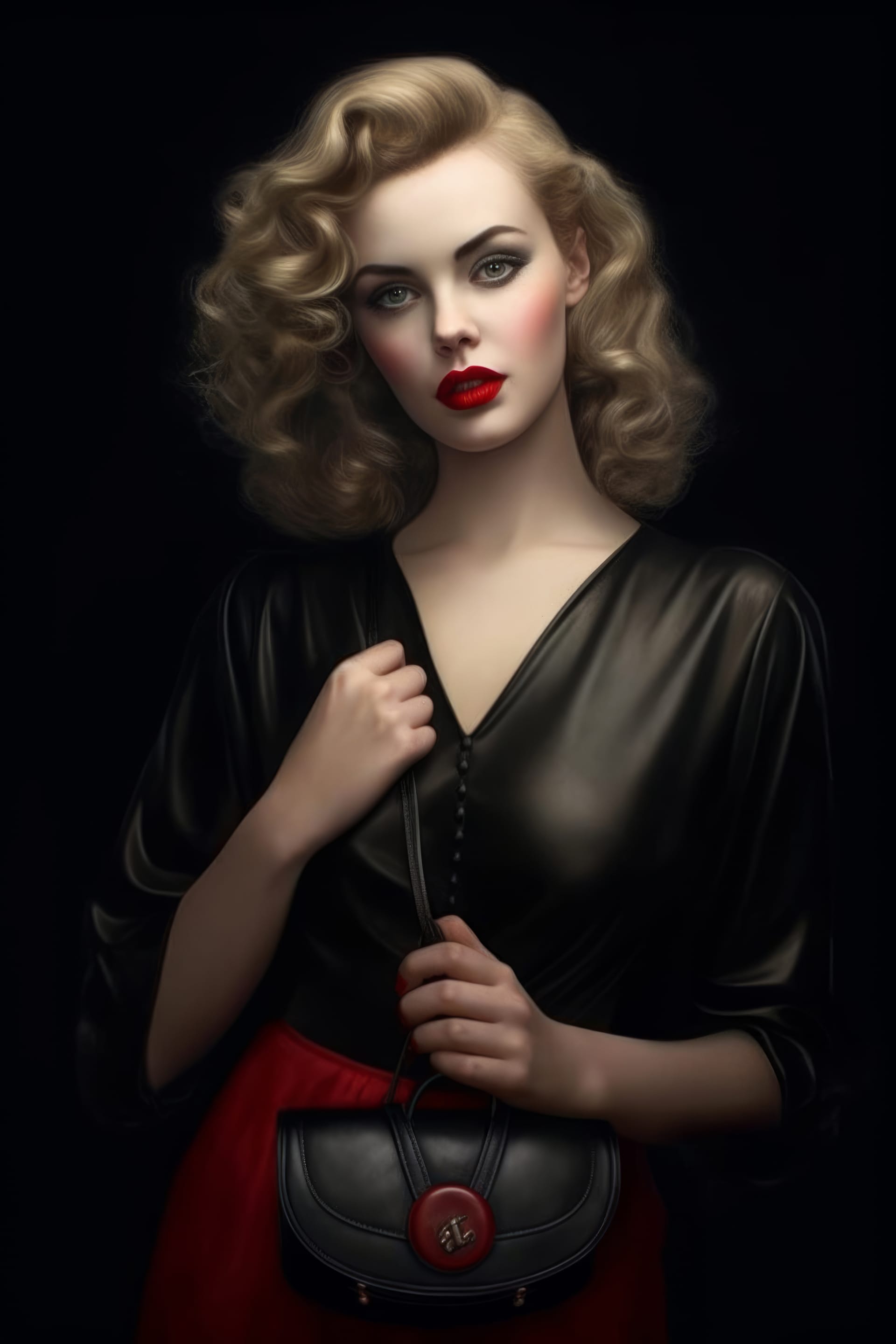 Best instagram profile picture woman black dress evocative artwork portraiture