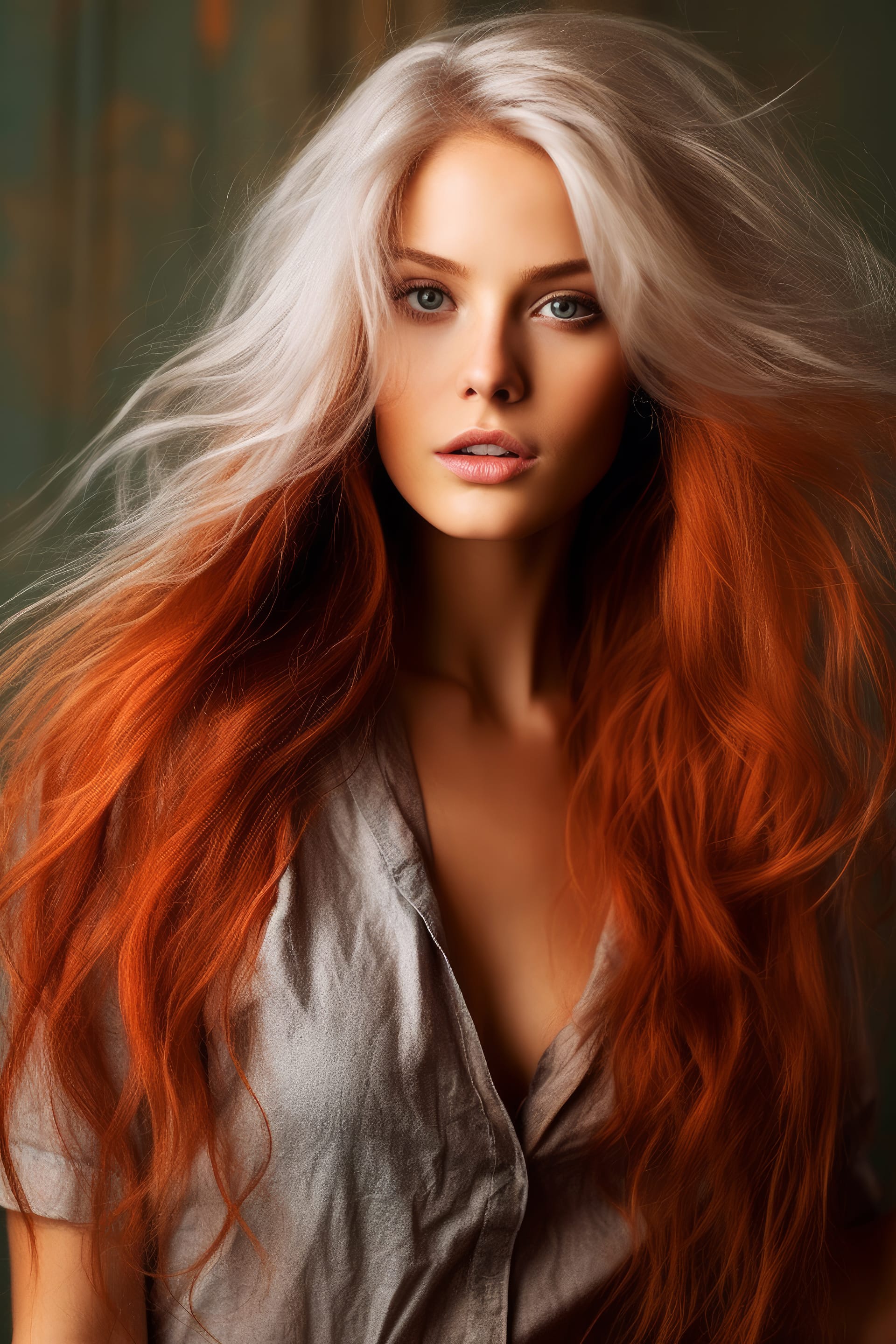 Girl with red hair silver dress best instagram profile pictures