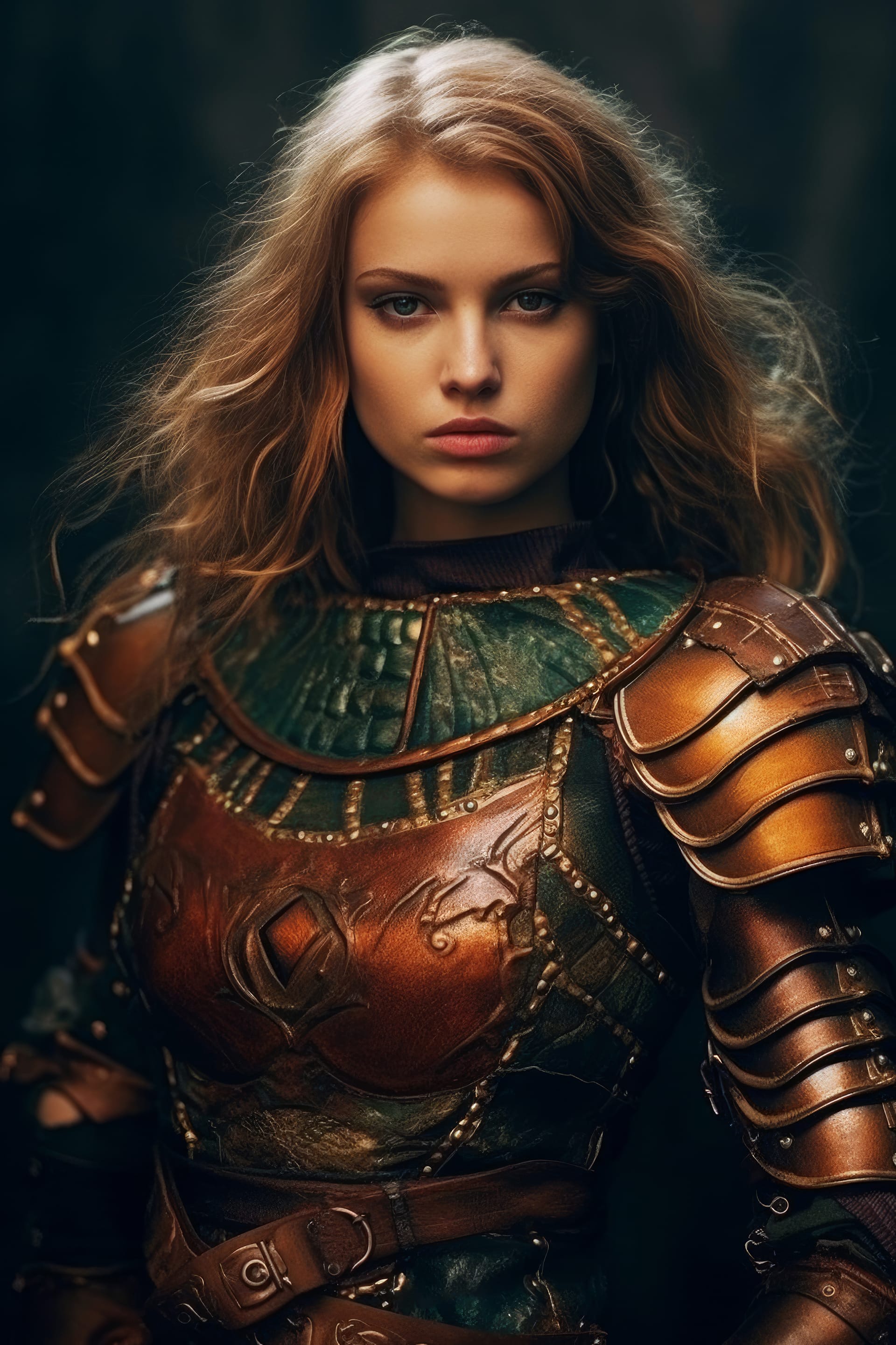 Best pfp for instagram beautiful young woman armour bright portrait