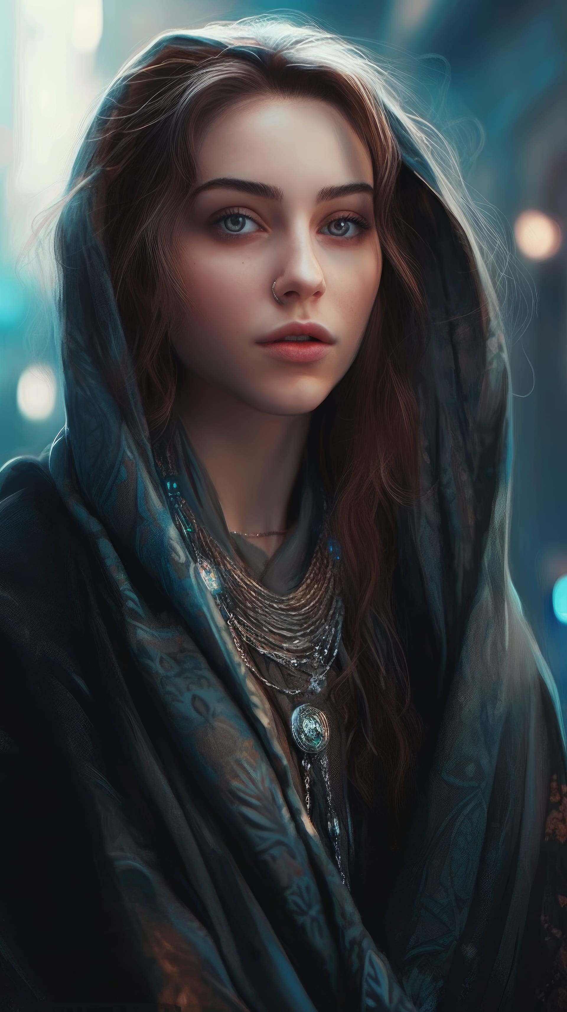 Girl with hood necklace best profile picture for facebook