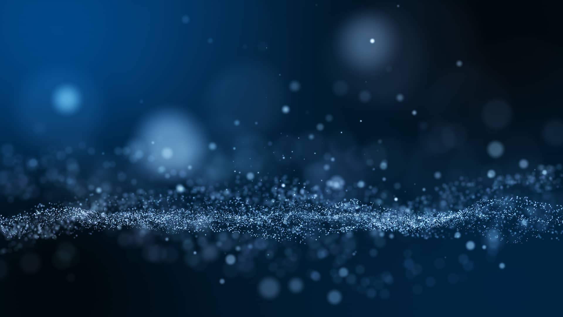 Dark blue glow dust particle abstract background