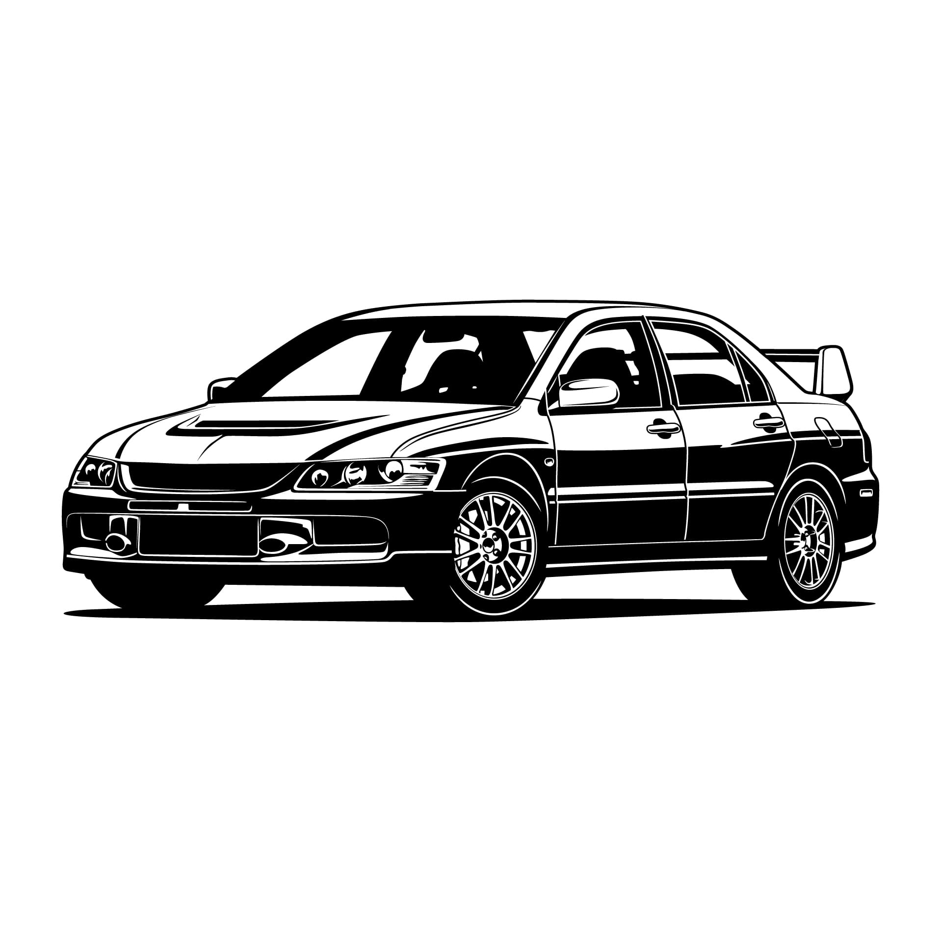 Car profile picture muscle car illustrations picture