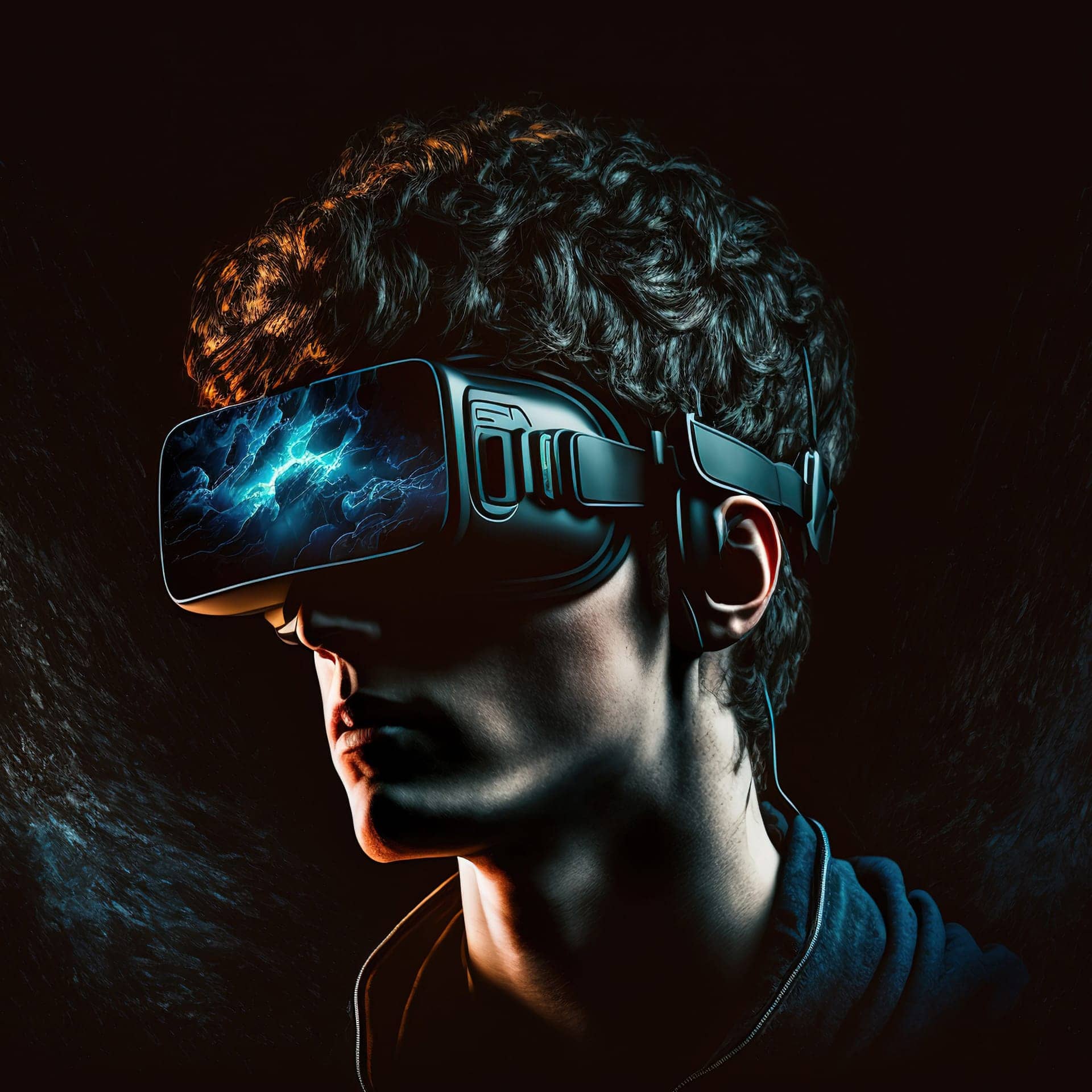 People with vr headset fine image