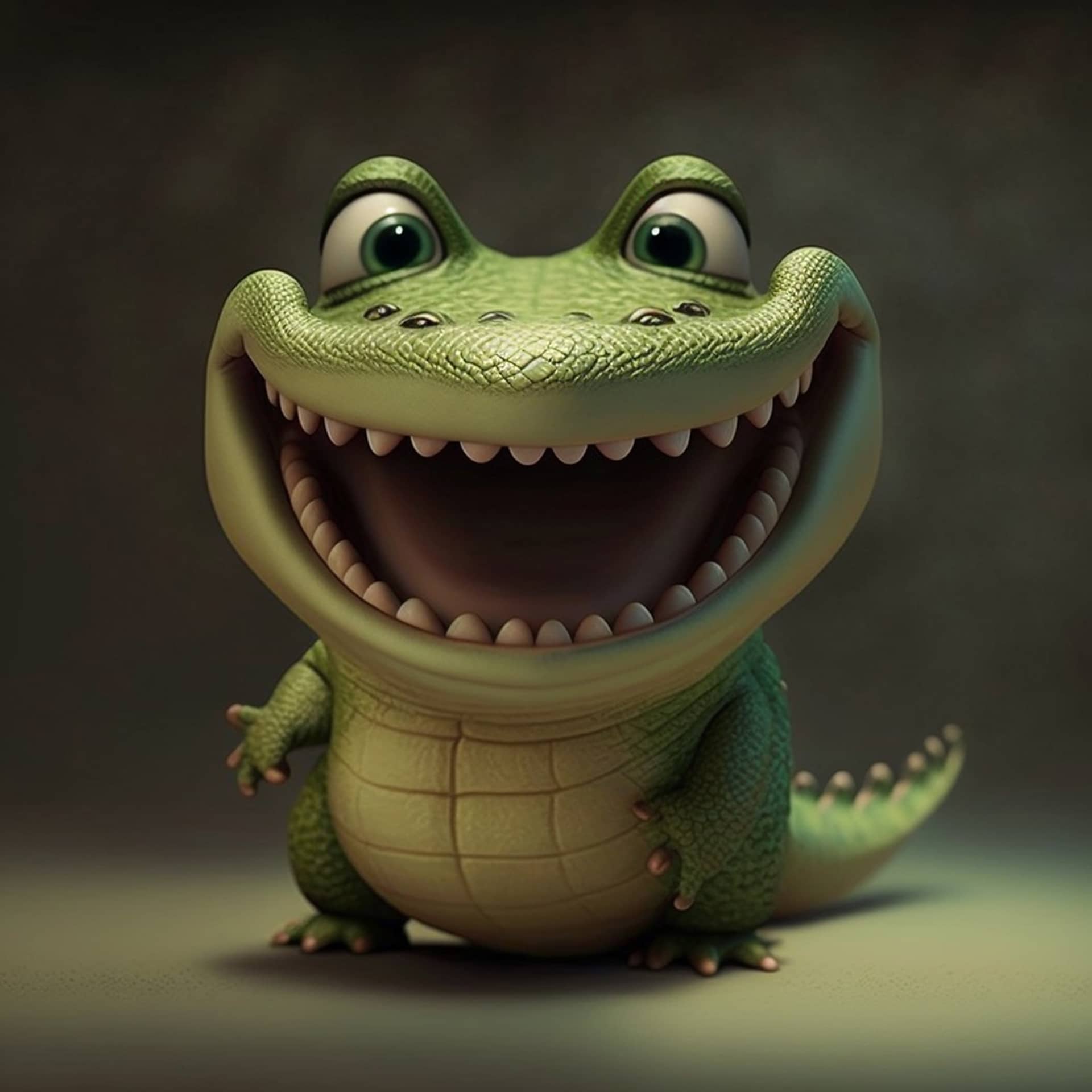 Cute crocodile character cute profile photos
