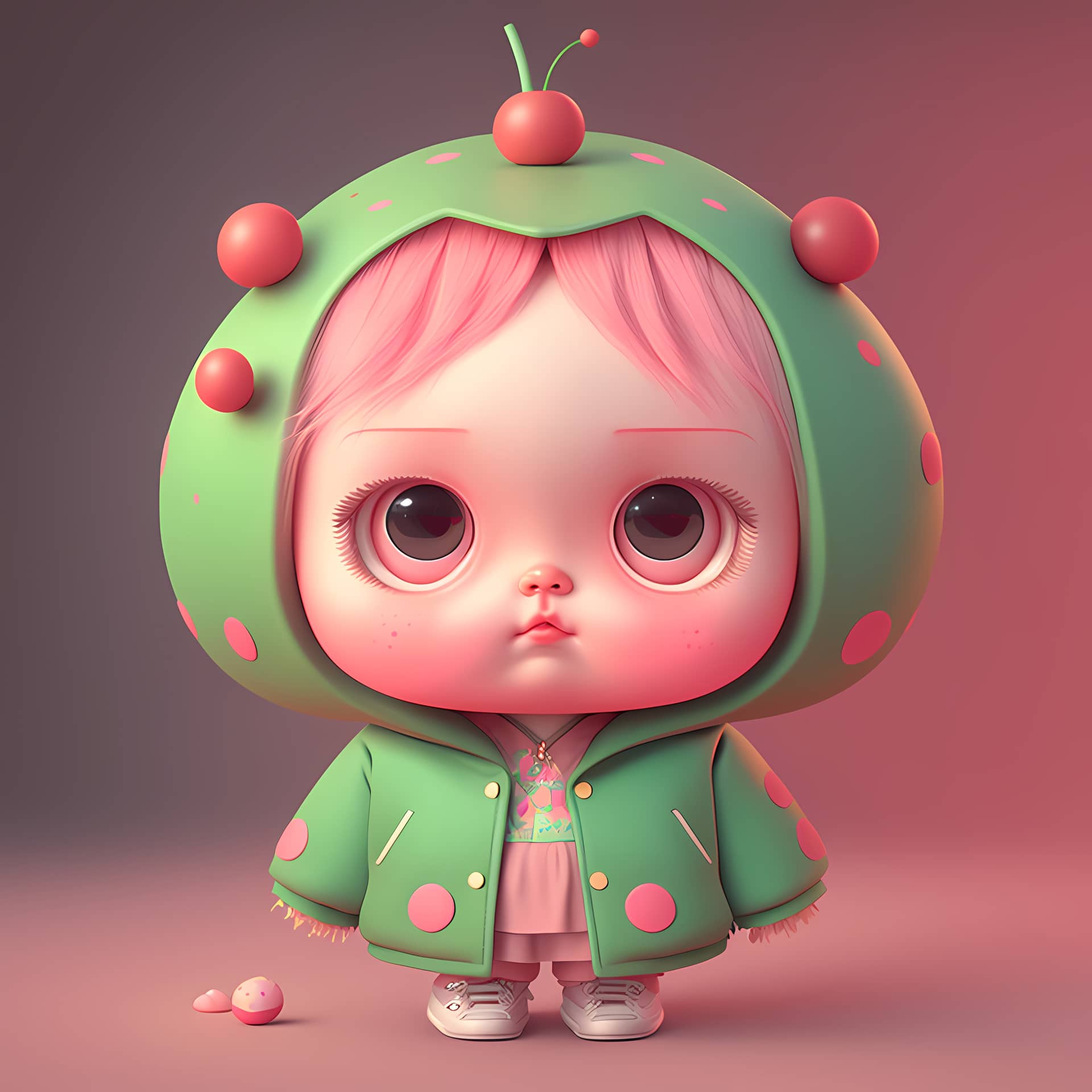 Cute profile photos 3d design character adorable cute illustration nice picture