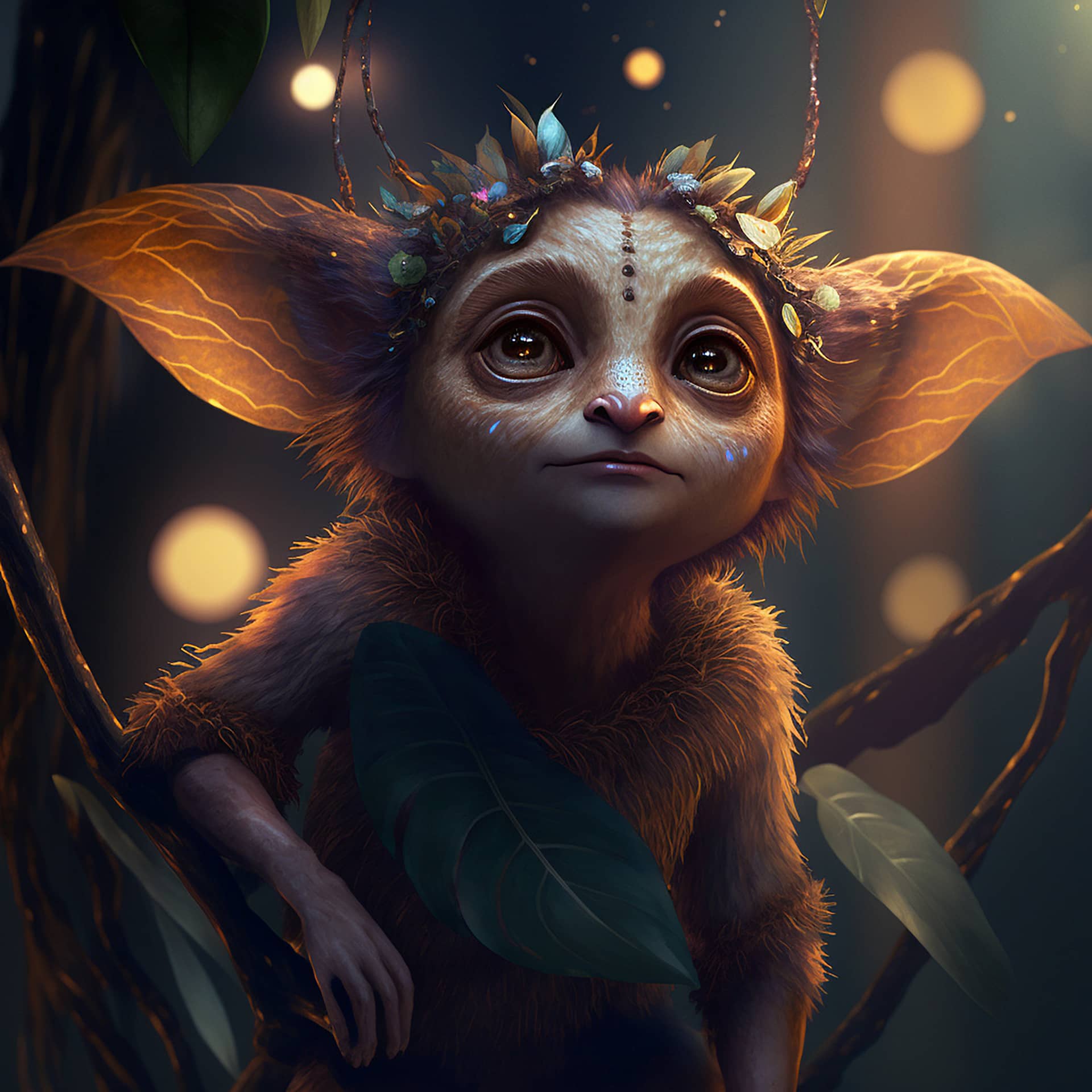 Tiny cute adorable fairy sloth dream profile picture