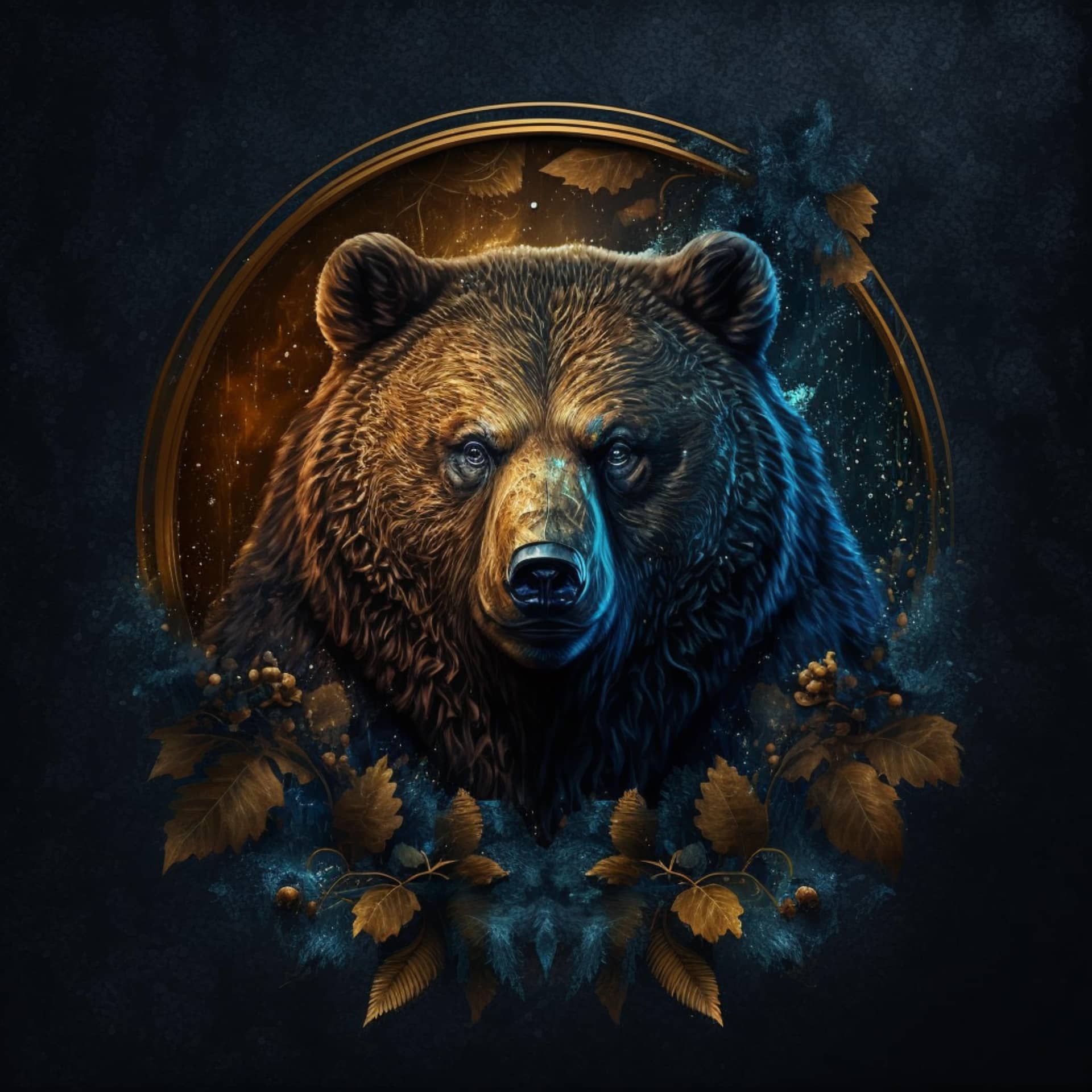 Cool bear illustration design nice picture