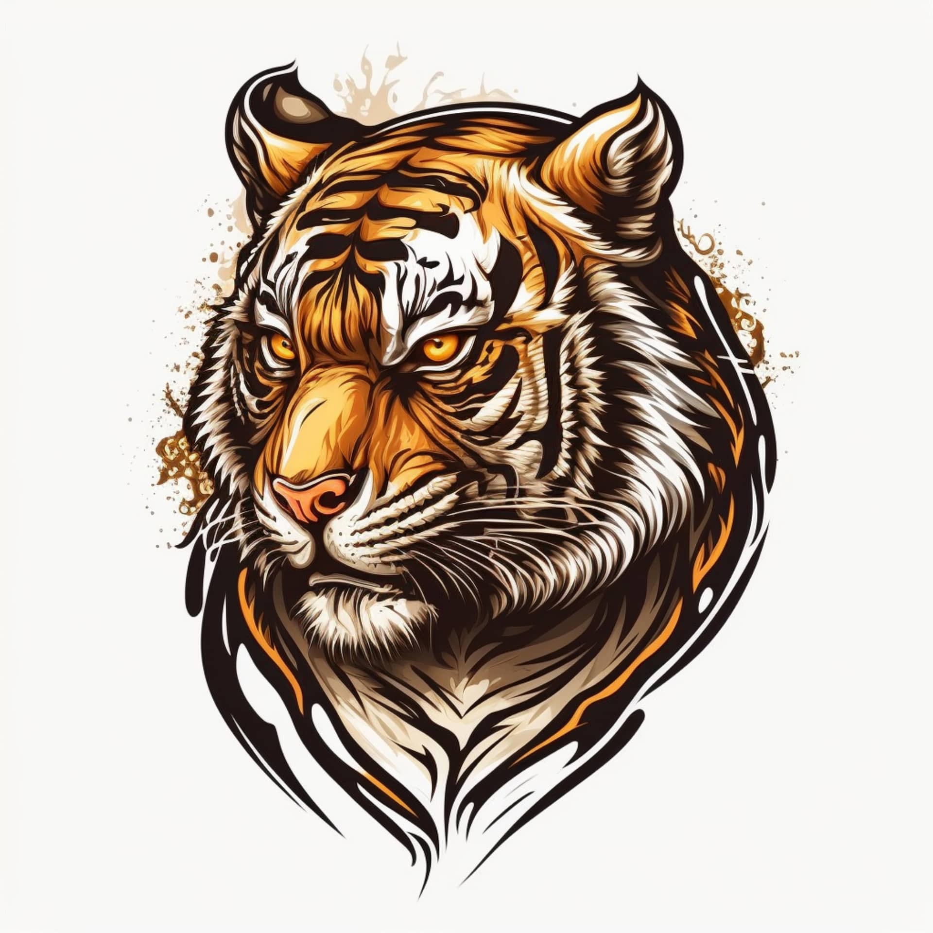 Cool tiger logo vector illustration excellent picture