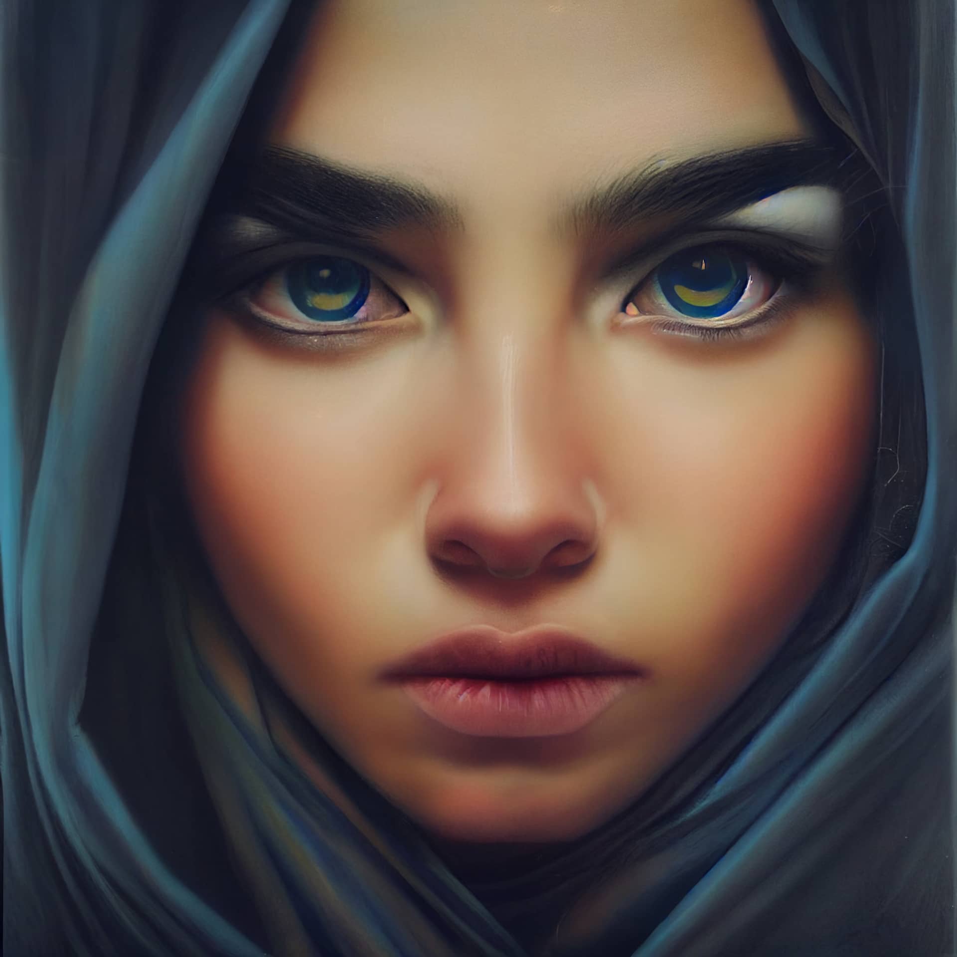 Beautiful arab woman female profile picture