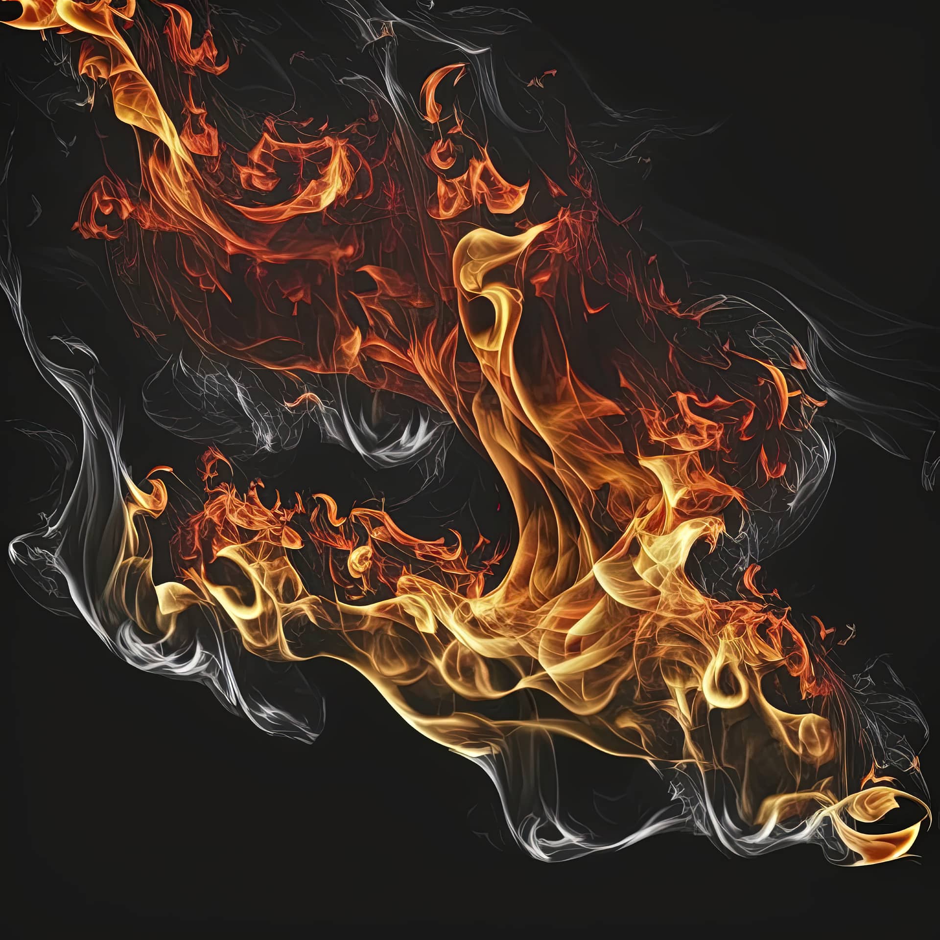 Fire profile pics background with fire texture