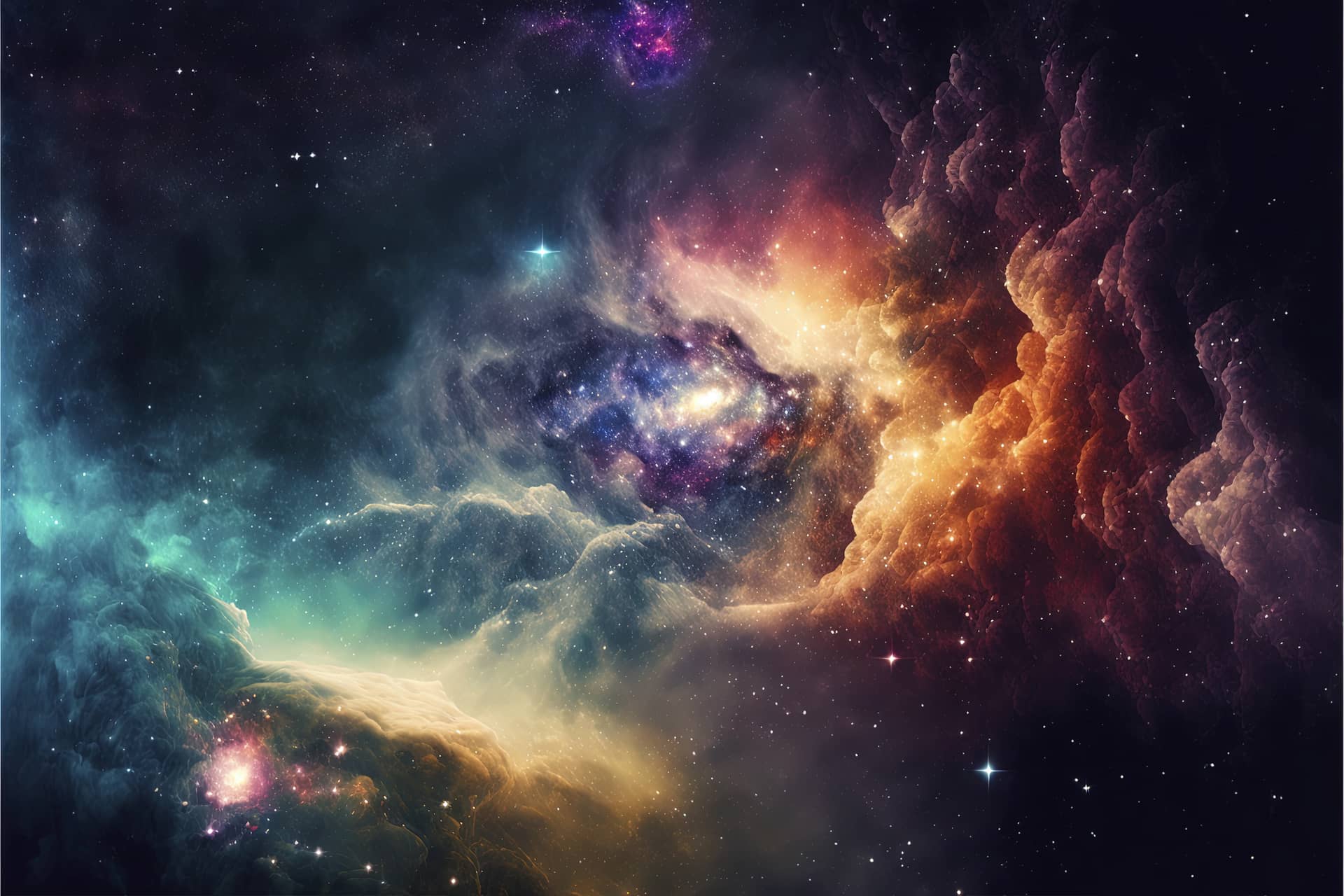 Night sky space nebula galaxies space astronomy concept background picture
